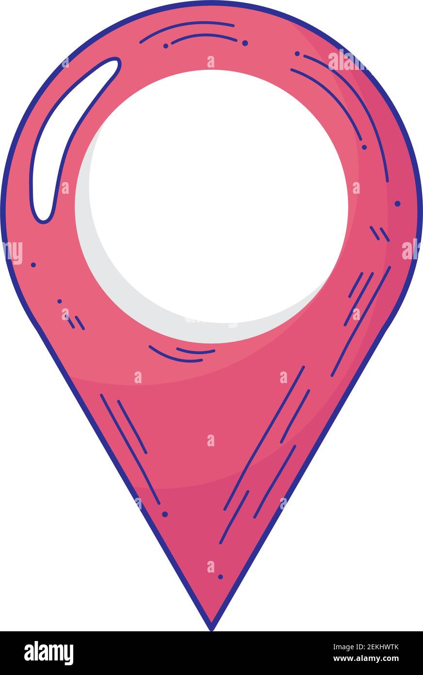 pin pointer location isolated icon Stock Vector Image & Art - Alamy