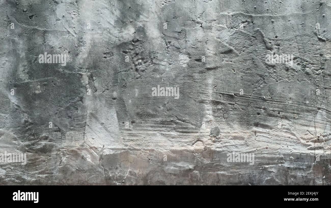 White Gunge Dirty Cracked Cement Wall Texture Stock Photo