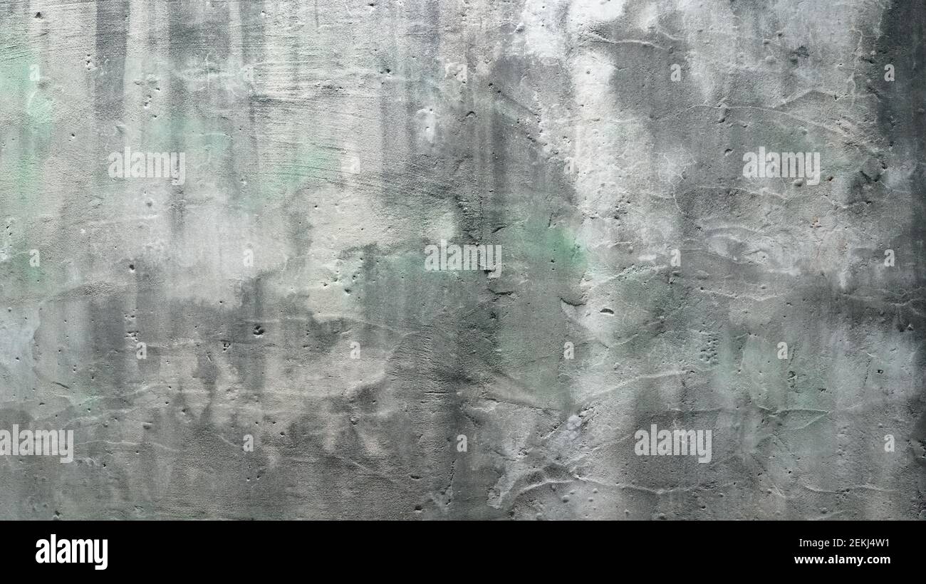 White Gunge Dirty Cracked Cement Wall Texture Stock Photo