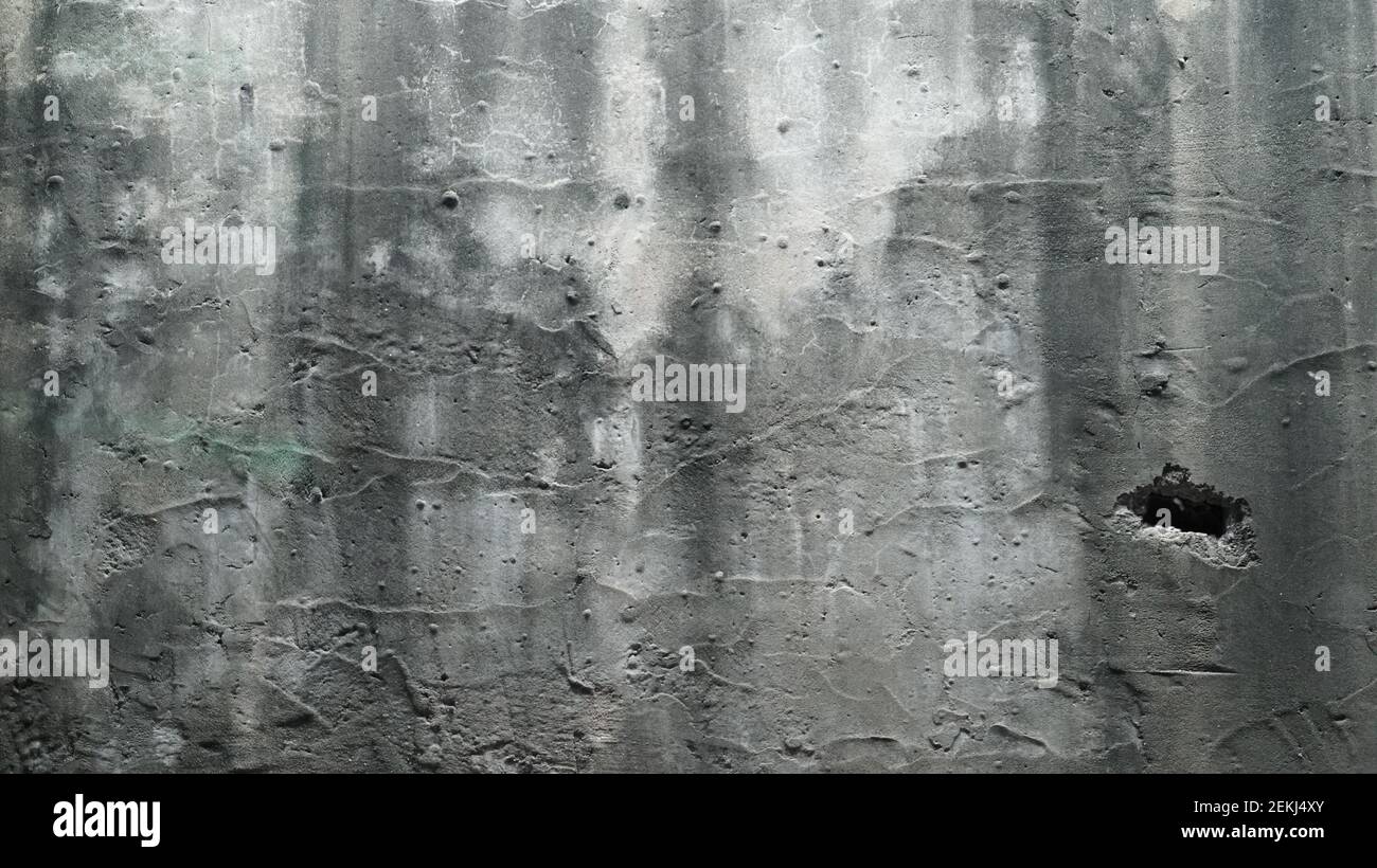White Gunge Dirty Cracked Cement Wall Texture Stock Photo