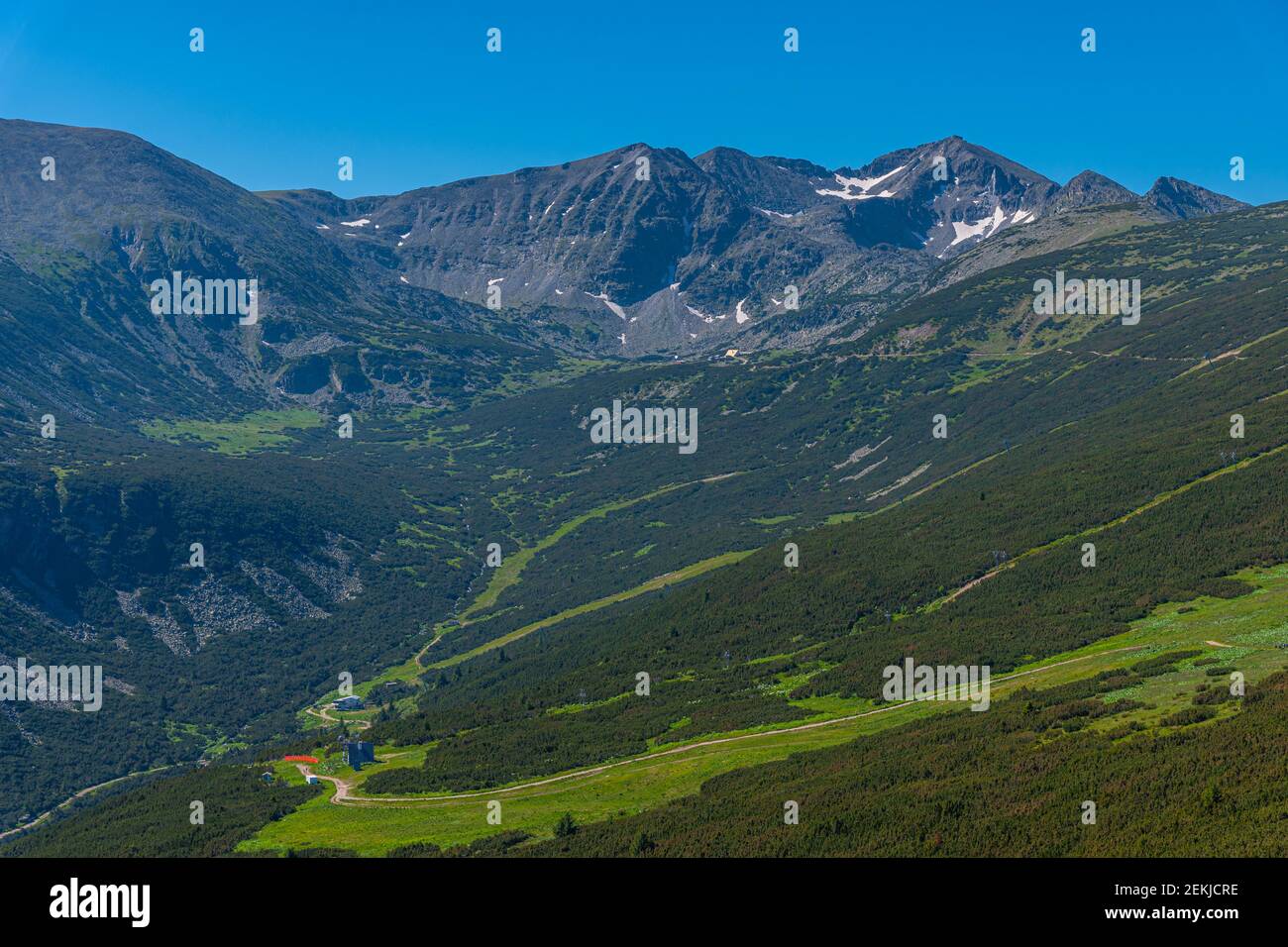 Rila mountains dominated by Musala peak - the highest mountain in ...