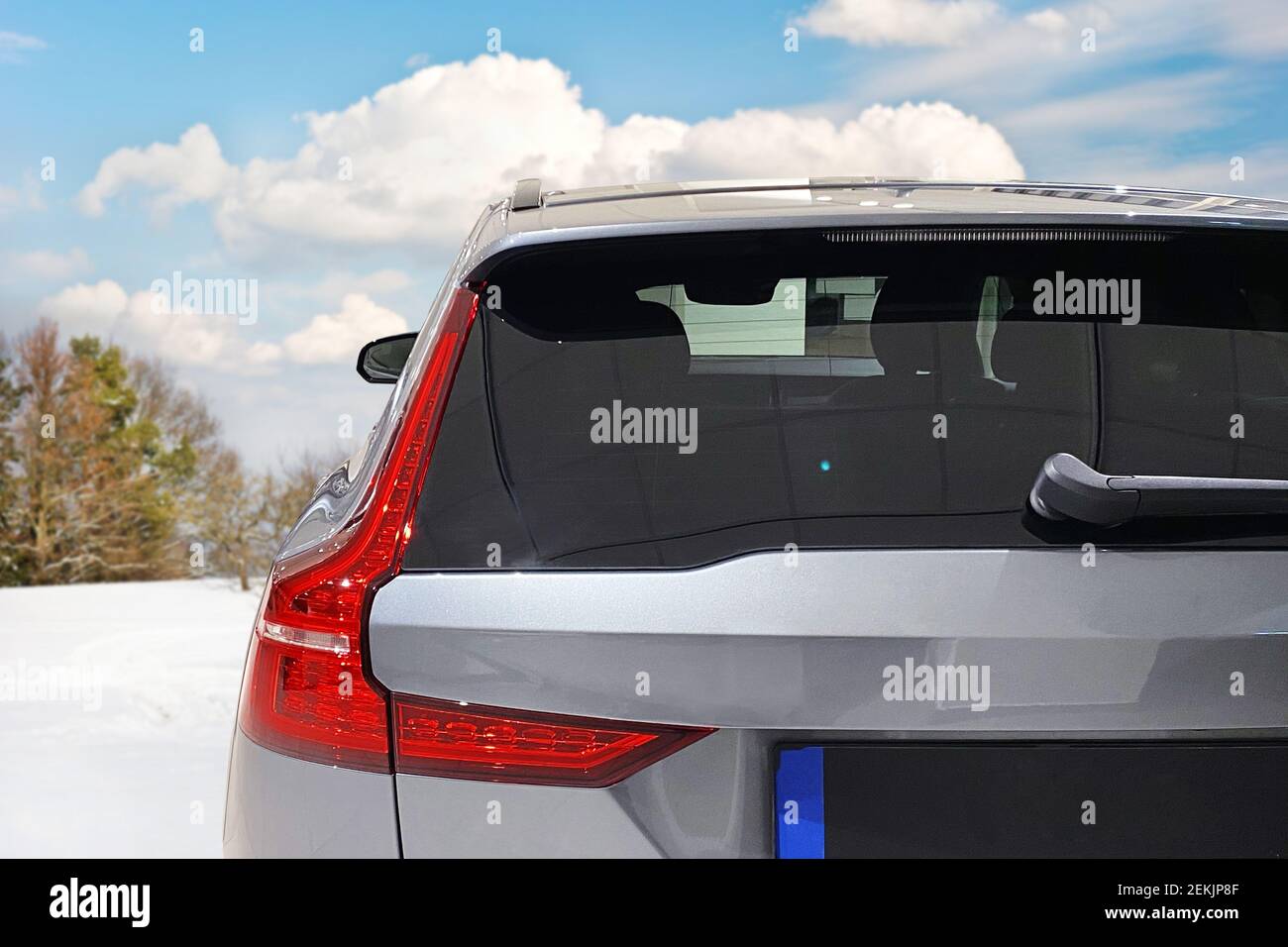 Car window mockup. Product mock up stock photo Stock Photo
