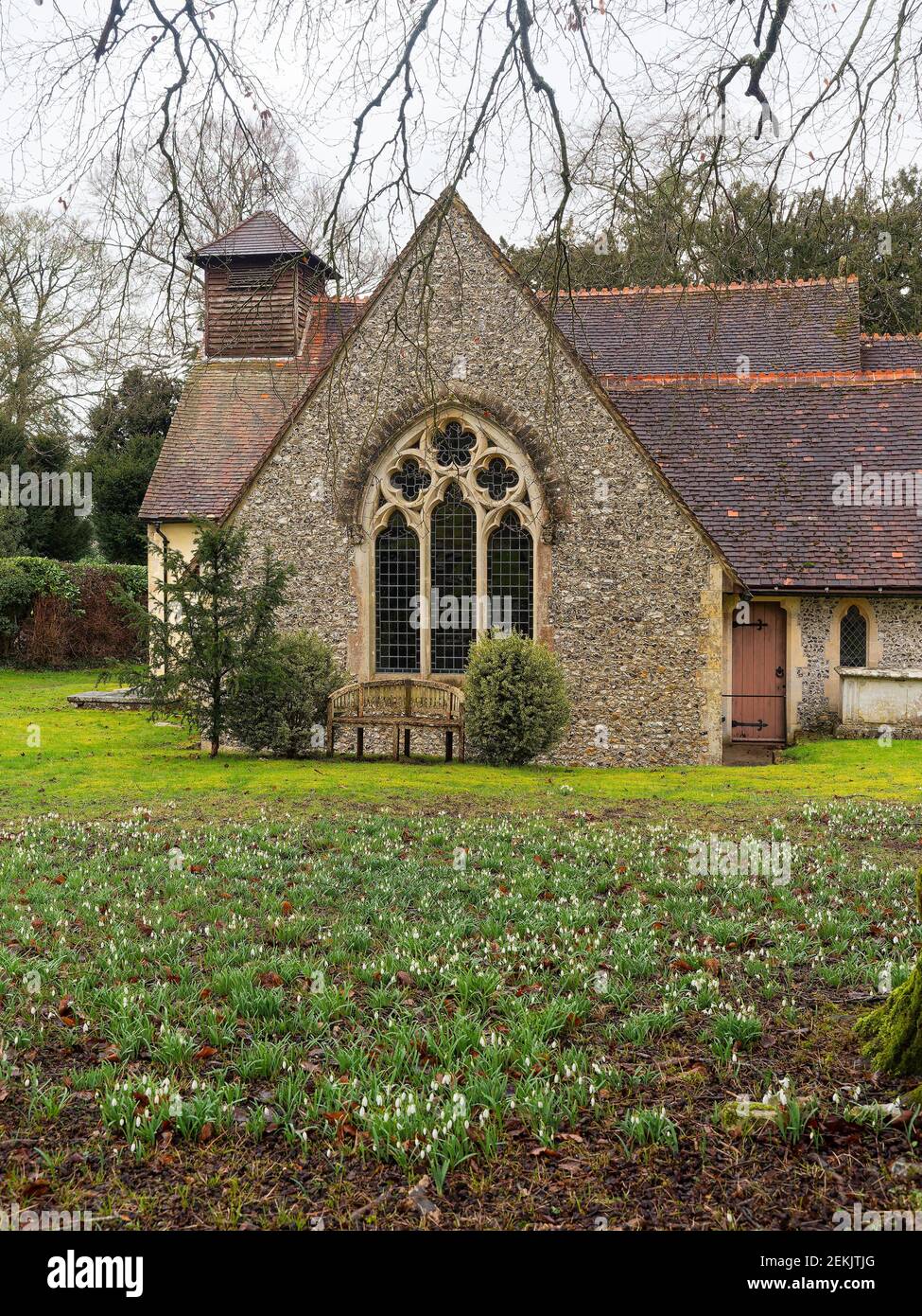 Parish Church of Saint Simon and Saint Jude Bramdean Stock Photo Alamy