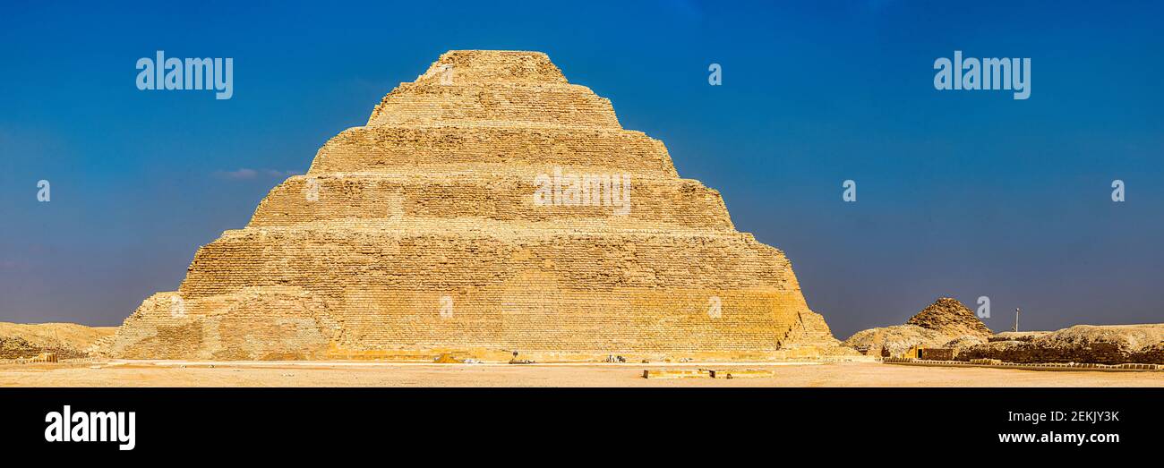 Step Pyramid of Djoser, Saqqara, Egypt Stock Photo