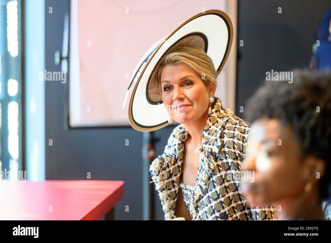 Queen Maxima during the opening of the new building of Theater ...