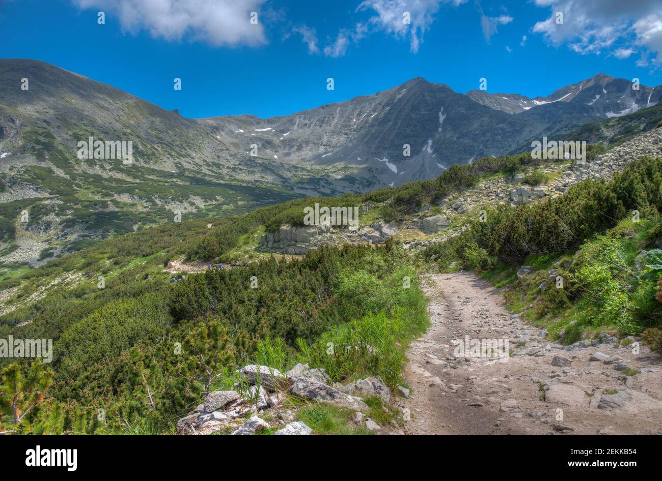Rila mountains dominated by Musala peak the highest mountain in