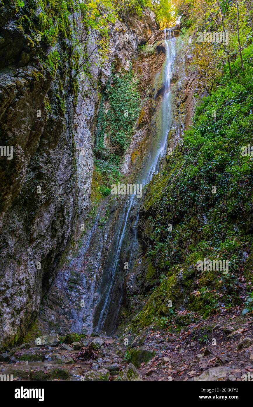 Skoka waterfall near Teteven in Bulgaria Stock Photo - Alamy