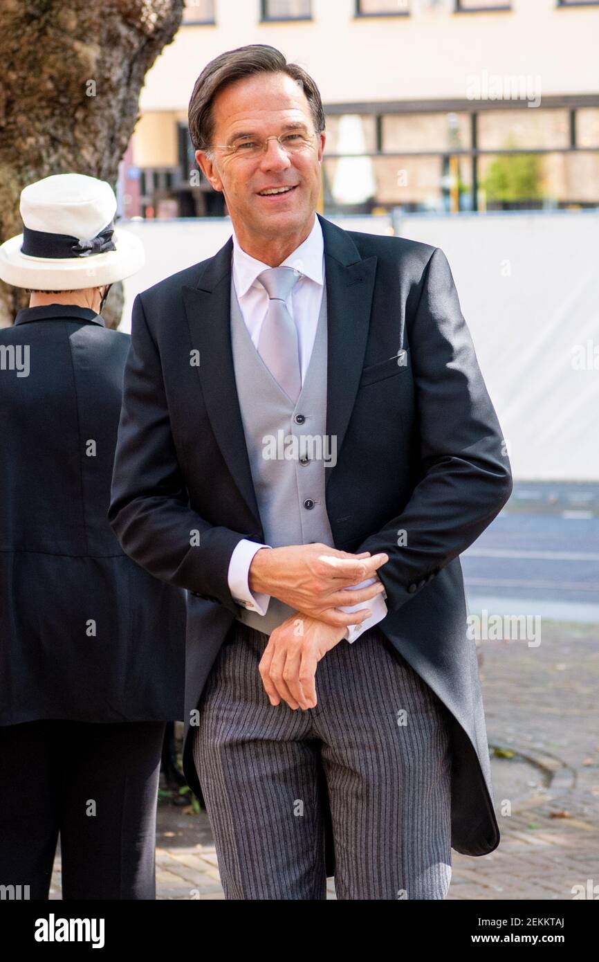 Mark Rutte during Prinsjesdag 2020 celebrations, going to the throne ...