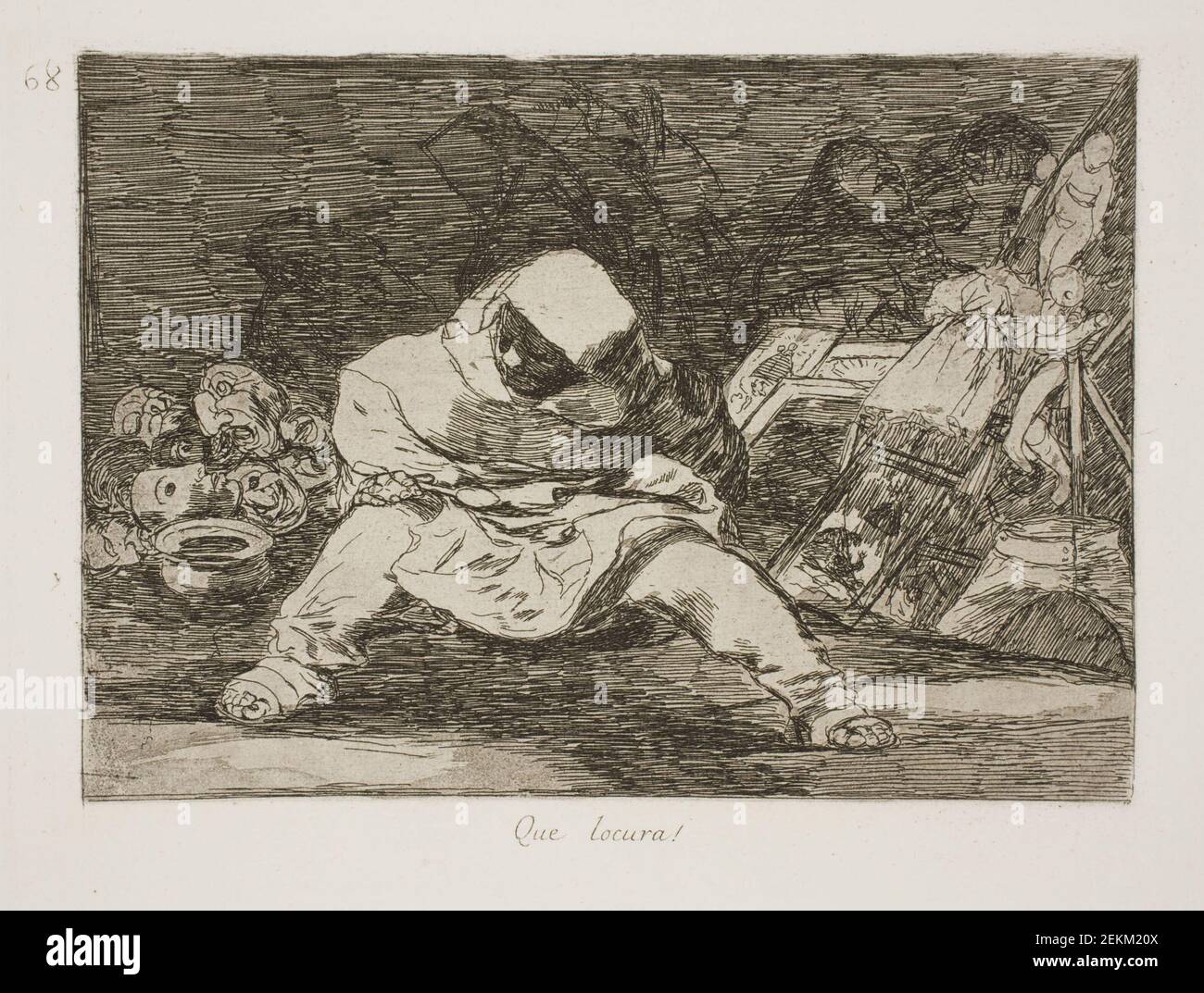 Francisco de Goya (1746-1828), which madness! (68), 1810-1820 Stock Photo