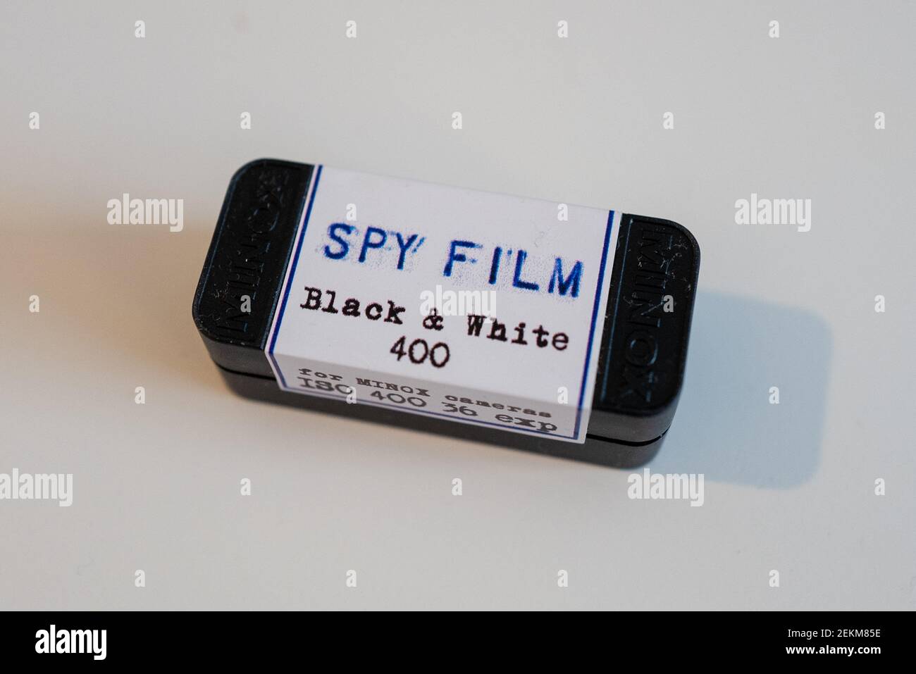 Close-up of custom made spy film from Blue Moon Camera for use with Minox  Subminiature cameras on white background, San Ramon, California, June 5,  2020. (Photo by Smith CollectionGadoSipa USA Stock Photo -
