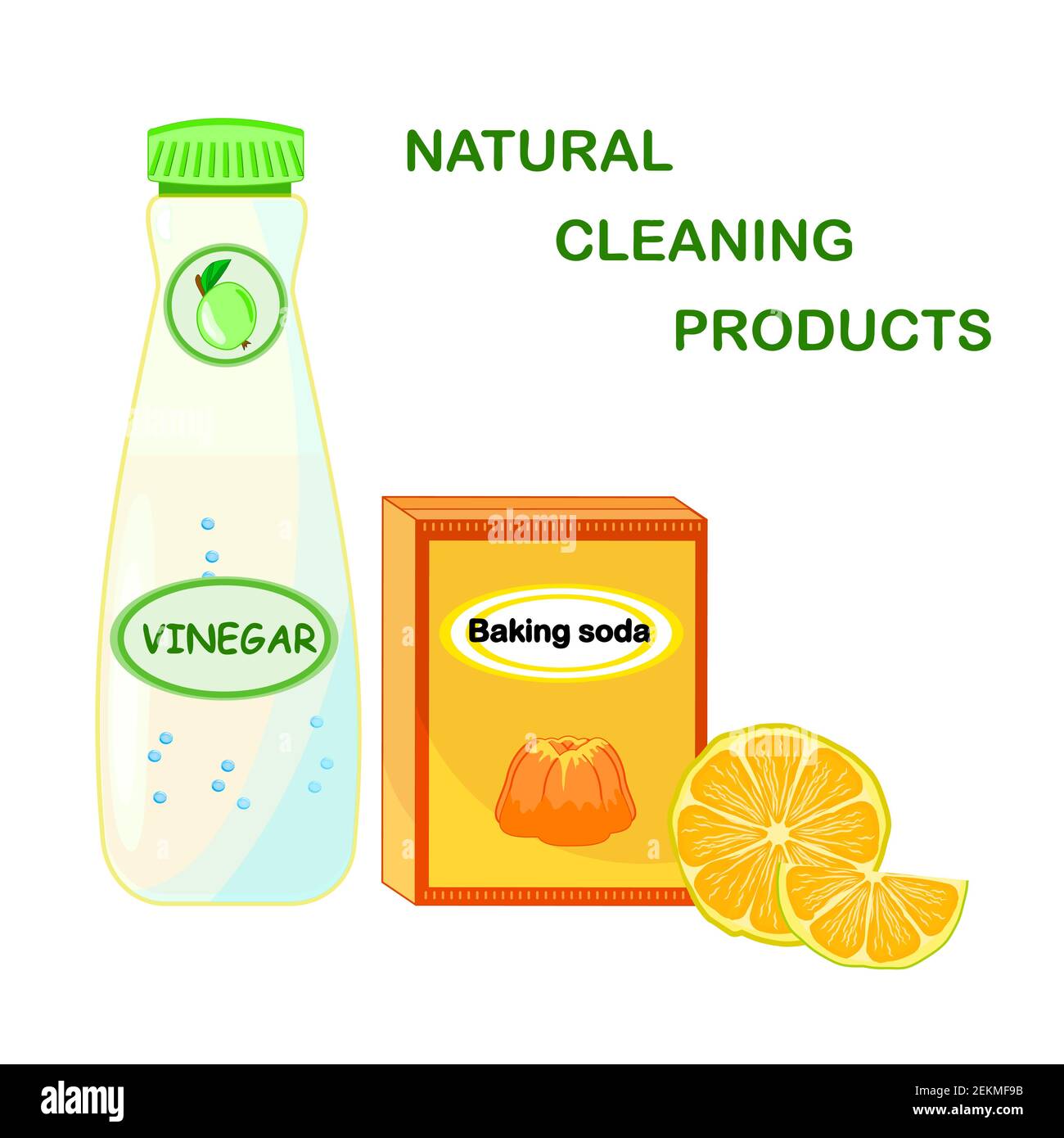 https://c8.alamy.com/comp/2EKMF9B/natural-cleaning-products-vinegar-lemon-baking-soda-isolated-on-white-backgroundeco-friendly-products-for-house-cleaningstock-vector-illustration-2EKMF9B.jpg