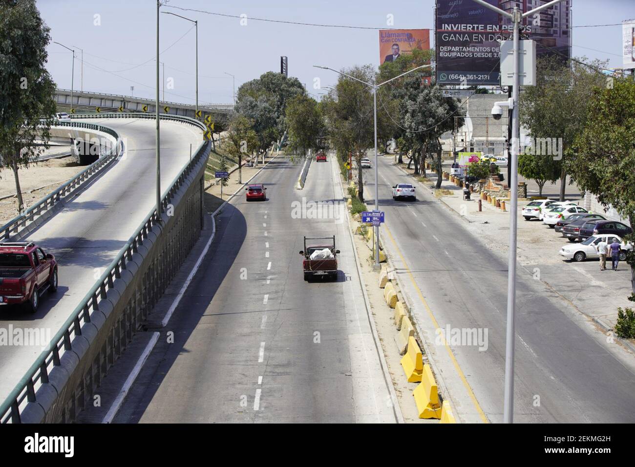 The entrance to the ready lanes is clear at San Ysidro Border Crossing