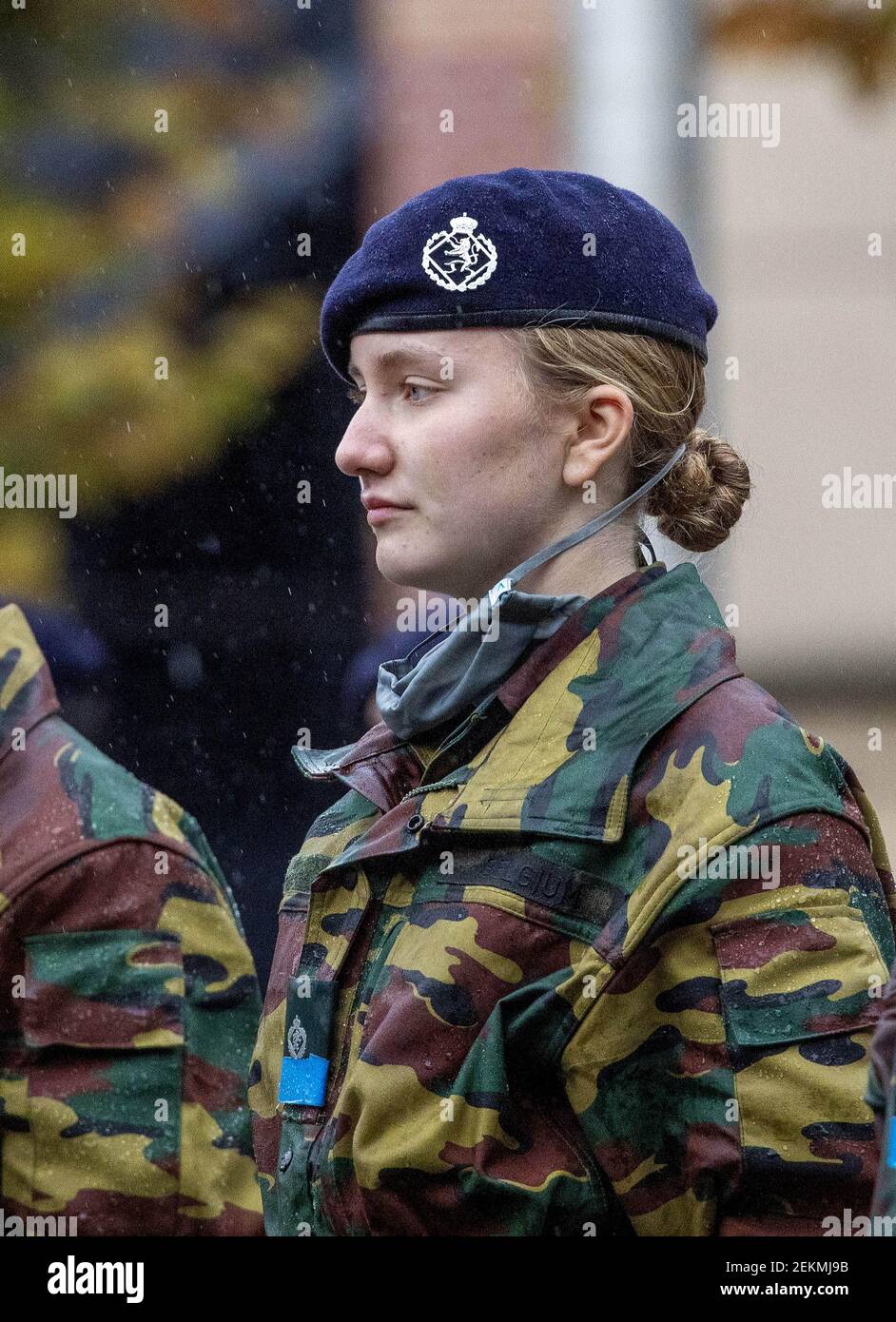 Blue berets hi-res stock photography 