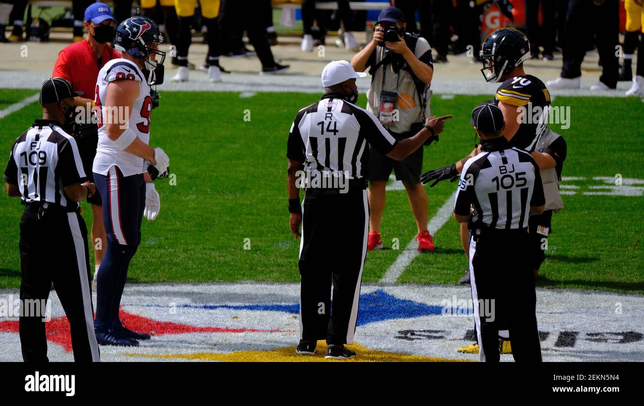 September 27th, 2020 Watt brothers, both team captains meet for the