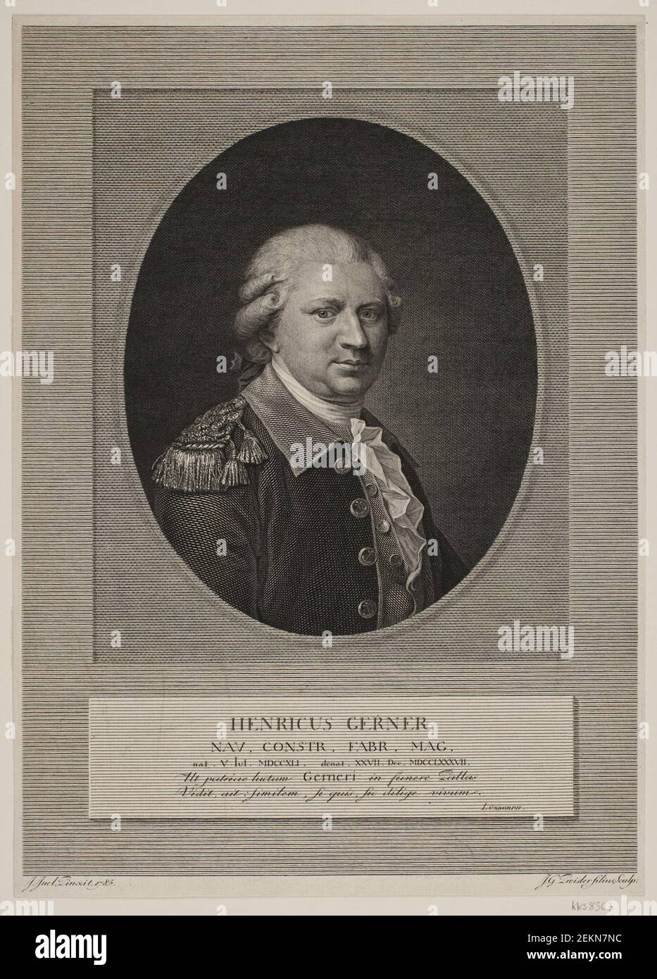 Johan Georg Preisler (1757-1831); Jens Juel (1745-1802), Henrik Gerner, (1790) Stock Photo
