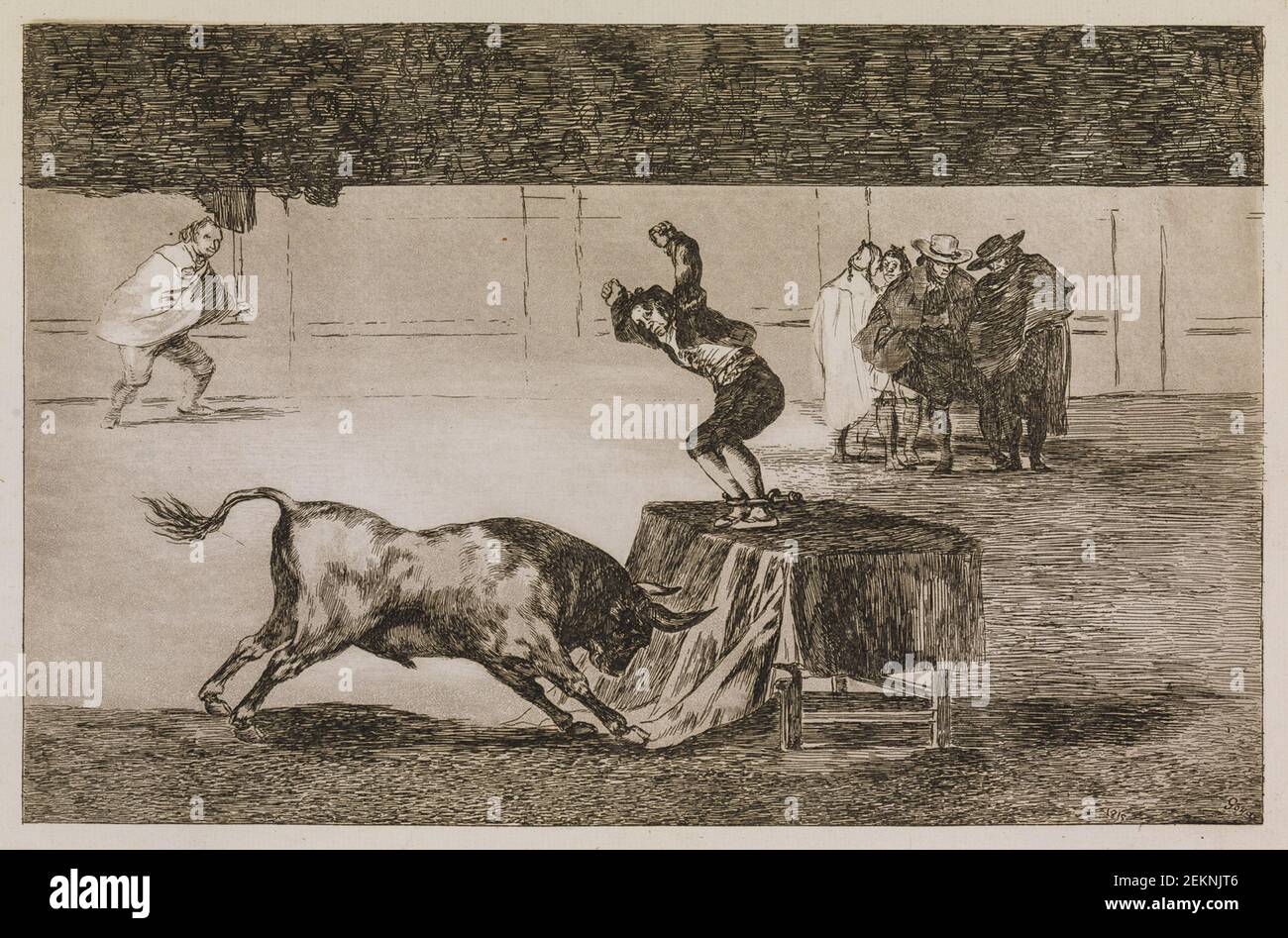 Francisco de Goya (1746-1828), yet another crazy action in the same arena, 1815-1816 Stock Photo