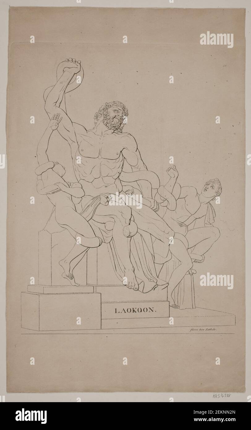 Gerhard Ludvig Lahde (1765-1833), Laookoon, 1765 - 1833 Stock Photo
