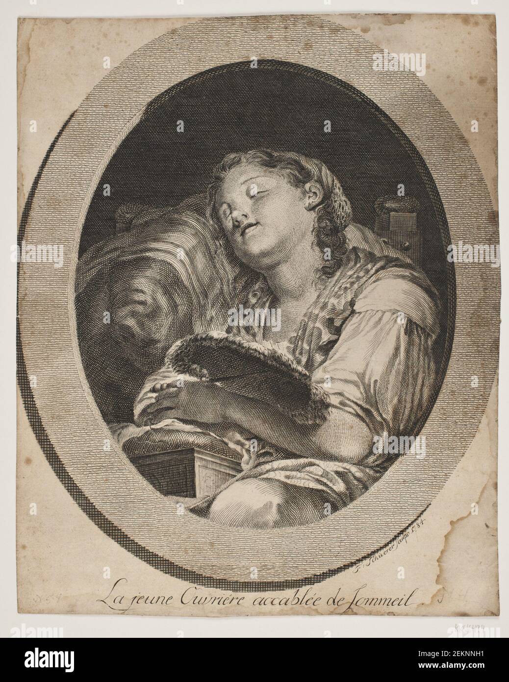 F. Schüerer (1750-1800), 'The open-ended worker', 1784 Stock Photo