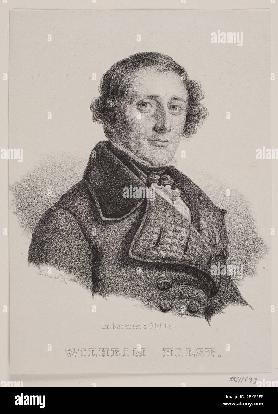 Emil Baerentzen (1799-1868), Wilhelm C. Holst, (1842 Stock Photo - Alamy