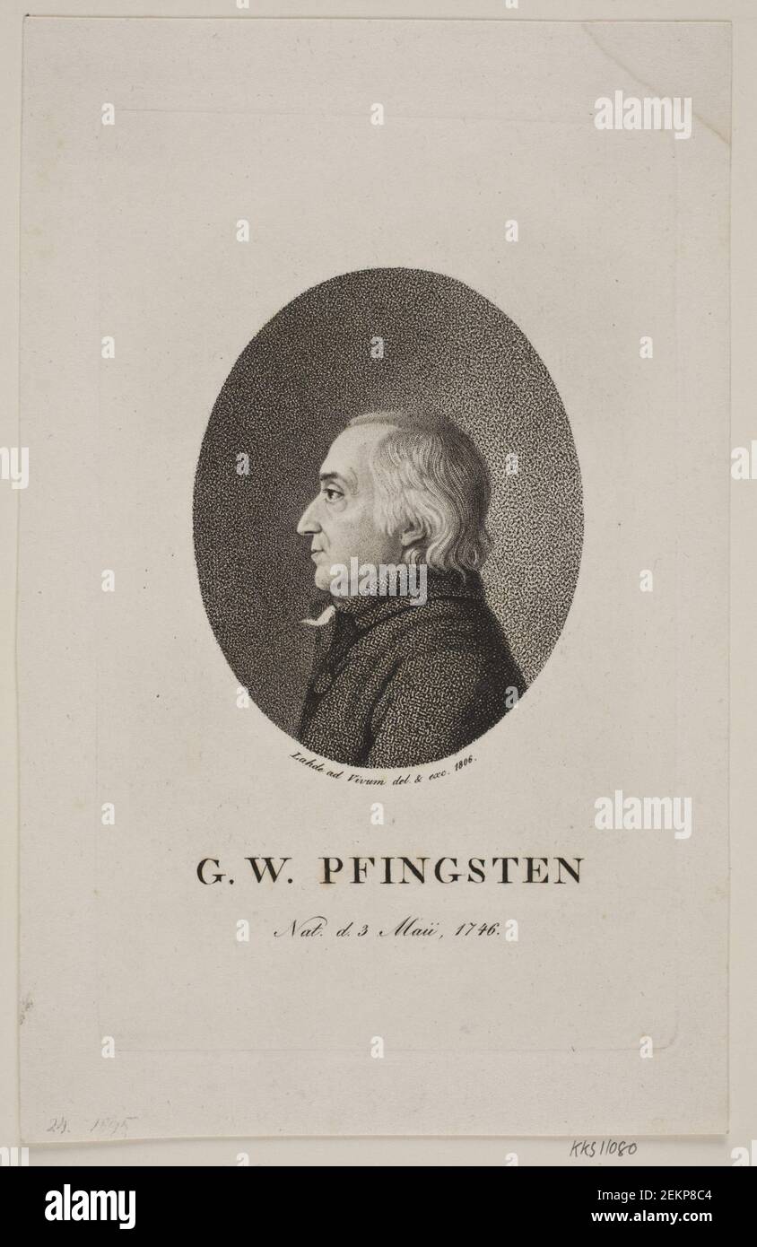 Gerhard Ludvig Lahde (1765-1833), G. W. Pentecost, 1806 Stock Photo