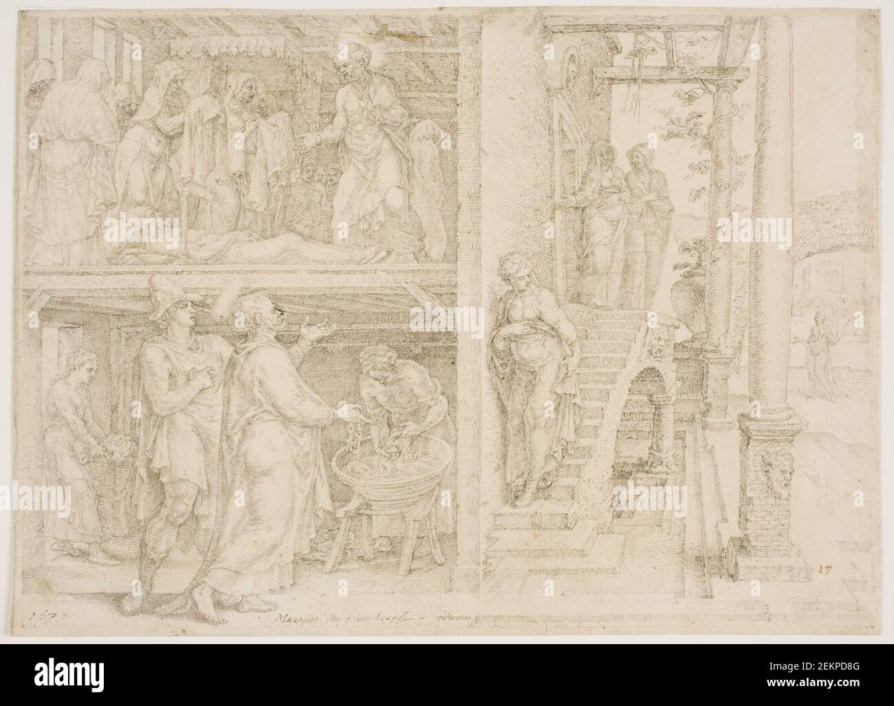 Maarten van Heemskerck (14981574), Peter Verkekker Tabita, 1573 Stock