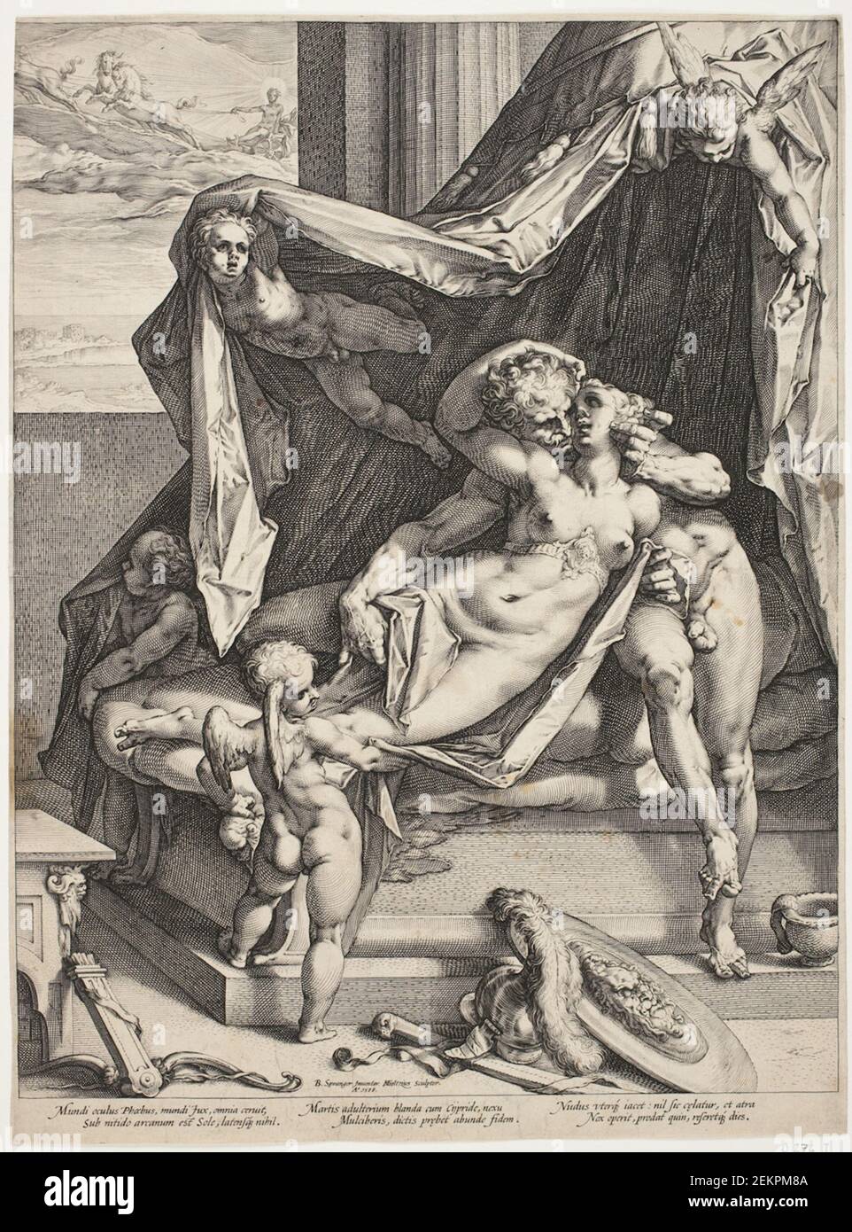 Hendrick Goltzius (1558-1617); Bartholomeus rampers (1546-1611), March and Venus, 1588 Stock Photo
