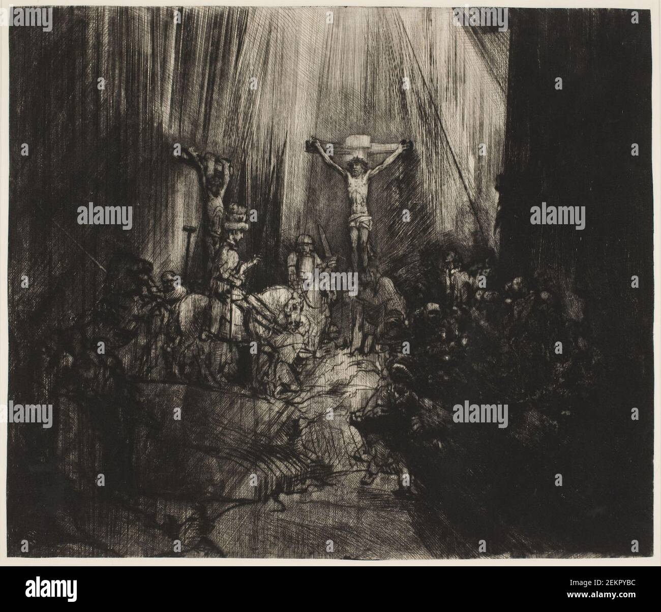 Rembrandt van Rijn (16061669), De Tre Kors, 1653 Stock Photo Alamy