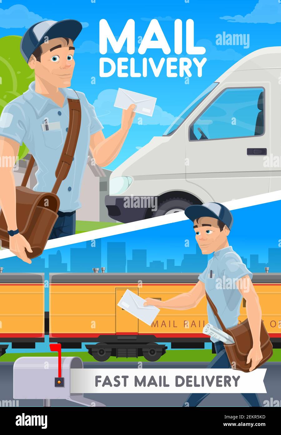 Parcels train Stock Vector Images Alamy