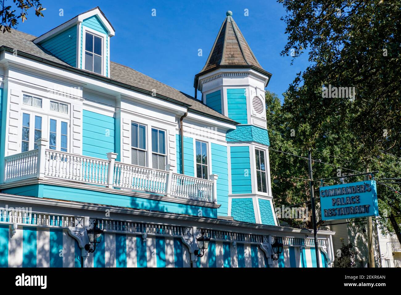 Outside View Of Commander S Palace Restaurant Building Famous Creole