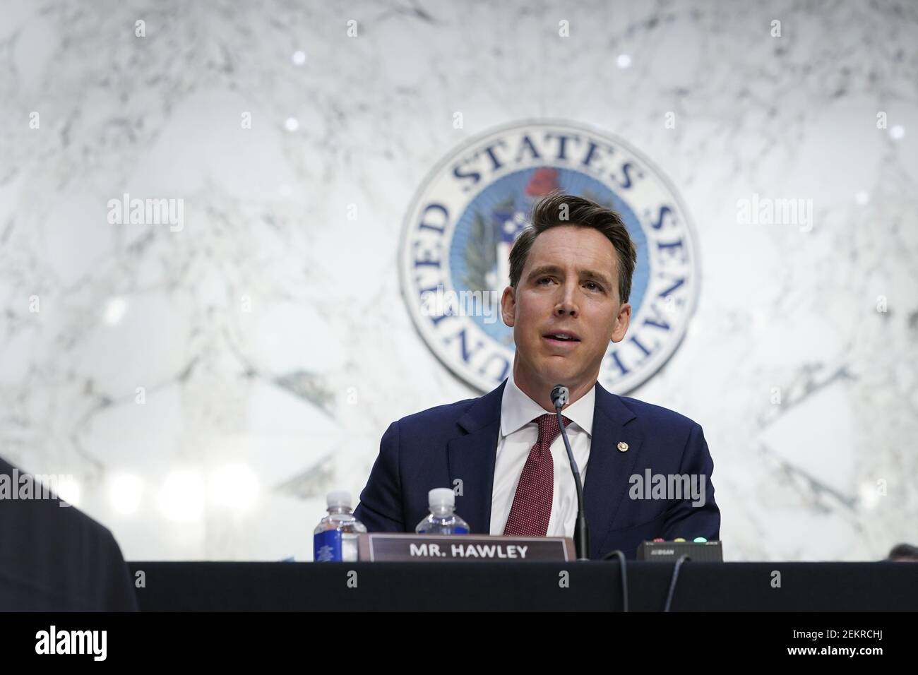 Sen Josh Hawley R Mo Speaks During A Confirmation Hearing For