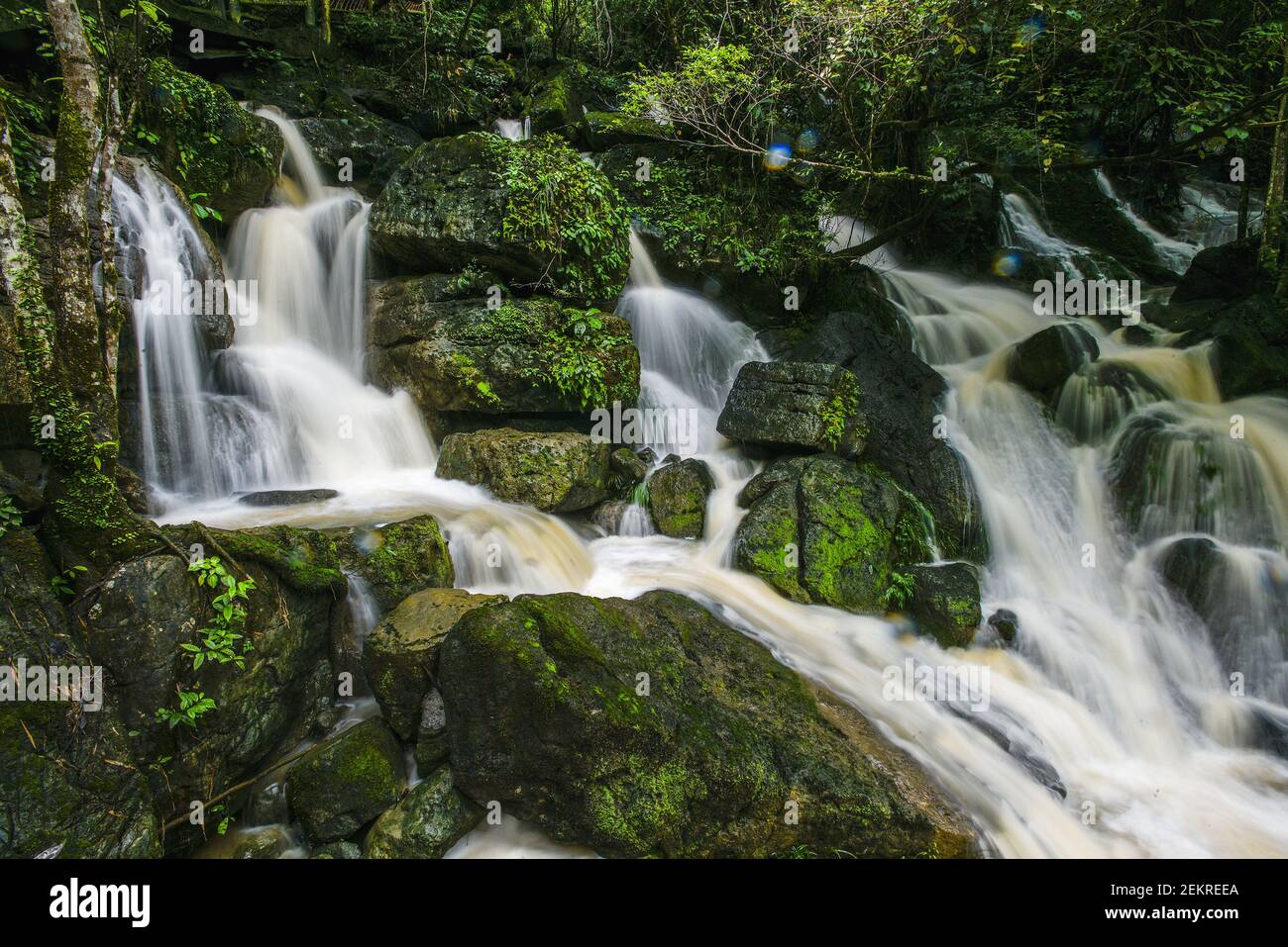 Guangxiï¼ŒCHINA-Niujiao Village falls after heavy rain in Minglun Town ...