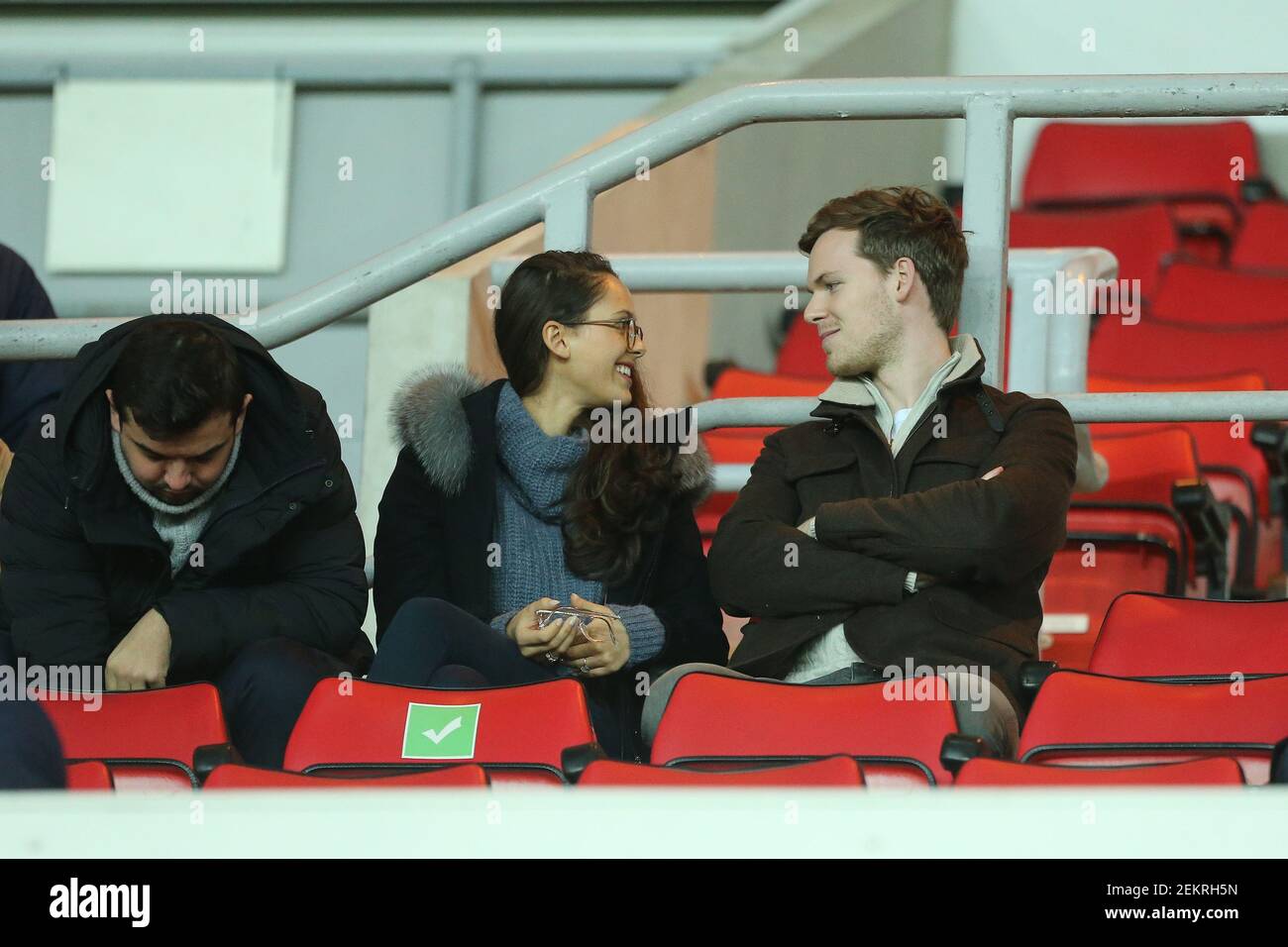 SUNDERLAND, ENGLAND. FEB 23RD. New Sunderland Chairman and majority shareholder Kyril Louis-Dreyfuss (R) during the Sky Bet League 1 match between Sunderland and Fleetwood Town at the Stadium Of Light, Sunderland on Tuesday 23rd February 2021. (Credit: Mark Fletcher | MI News) Credit: MI News & Sport /Alamy Live News Stock Photo