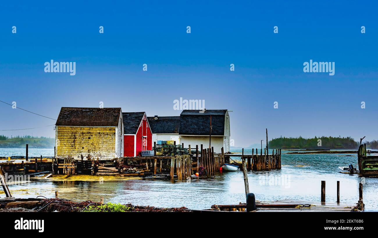 Blue Rocks, Nova Scotia scenes Stock Photo Alamy