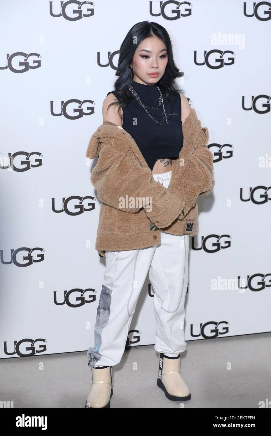Chinese rapper and singer Vinida attends UGG commercial event in Shanghai,  China, 18 October 2020. (Photo by Stringer/ChinaImages/Sipa USA Stock Photo  - Alamy