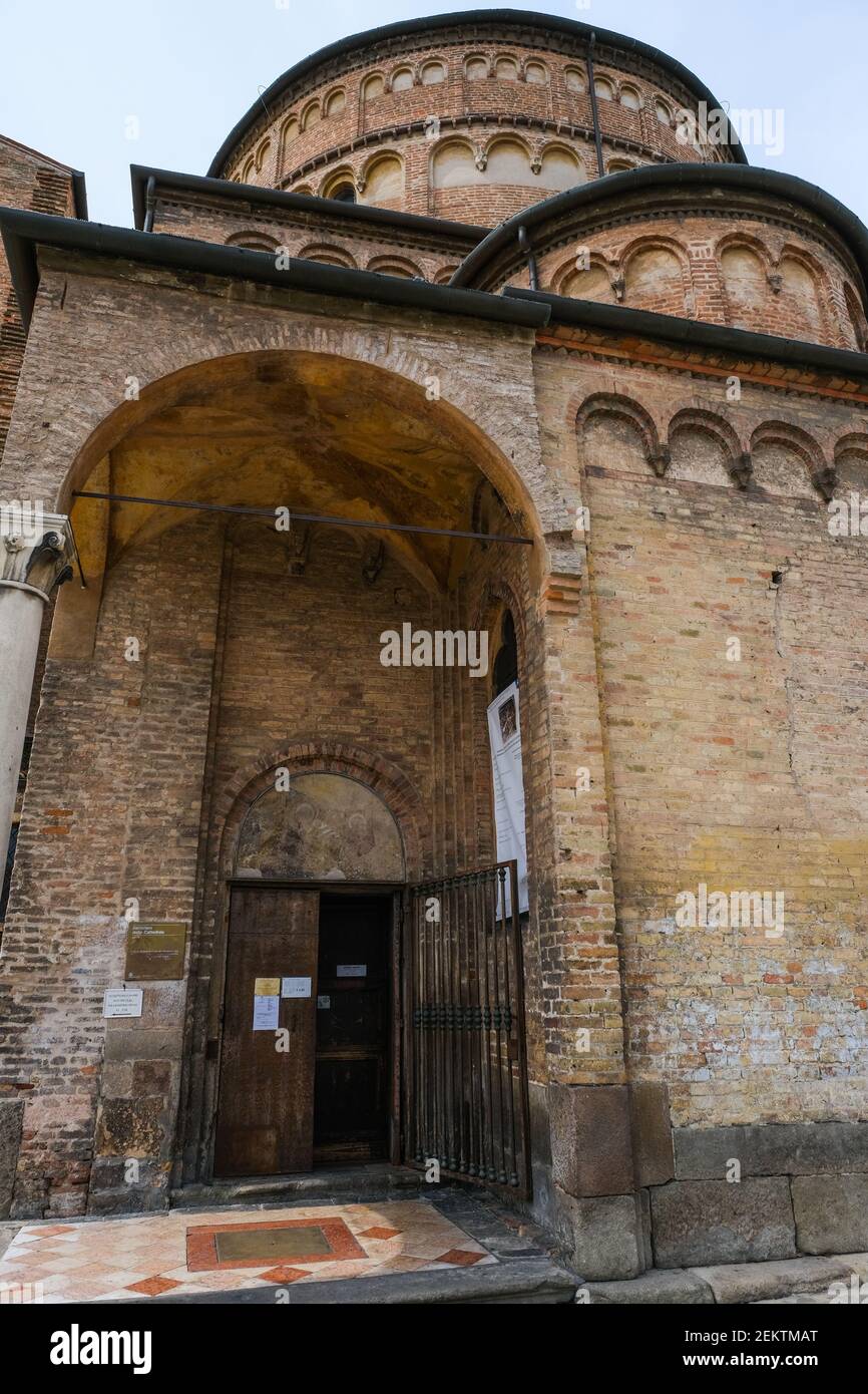 Entrance to Battistero Di San Giovanni in Padua Italy Stock Photo