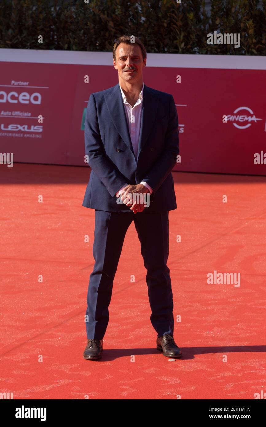 Alessandro Preziosi on red carpet of the documentary "La Legge del Terremoto" during the fifth day of the Rome Film Fest 2020 (Photo by Matteo Nardone / Pacific Press/Sipa USA) Stock Photo