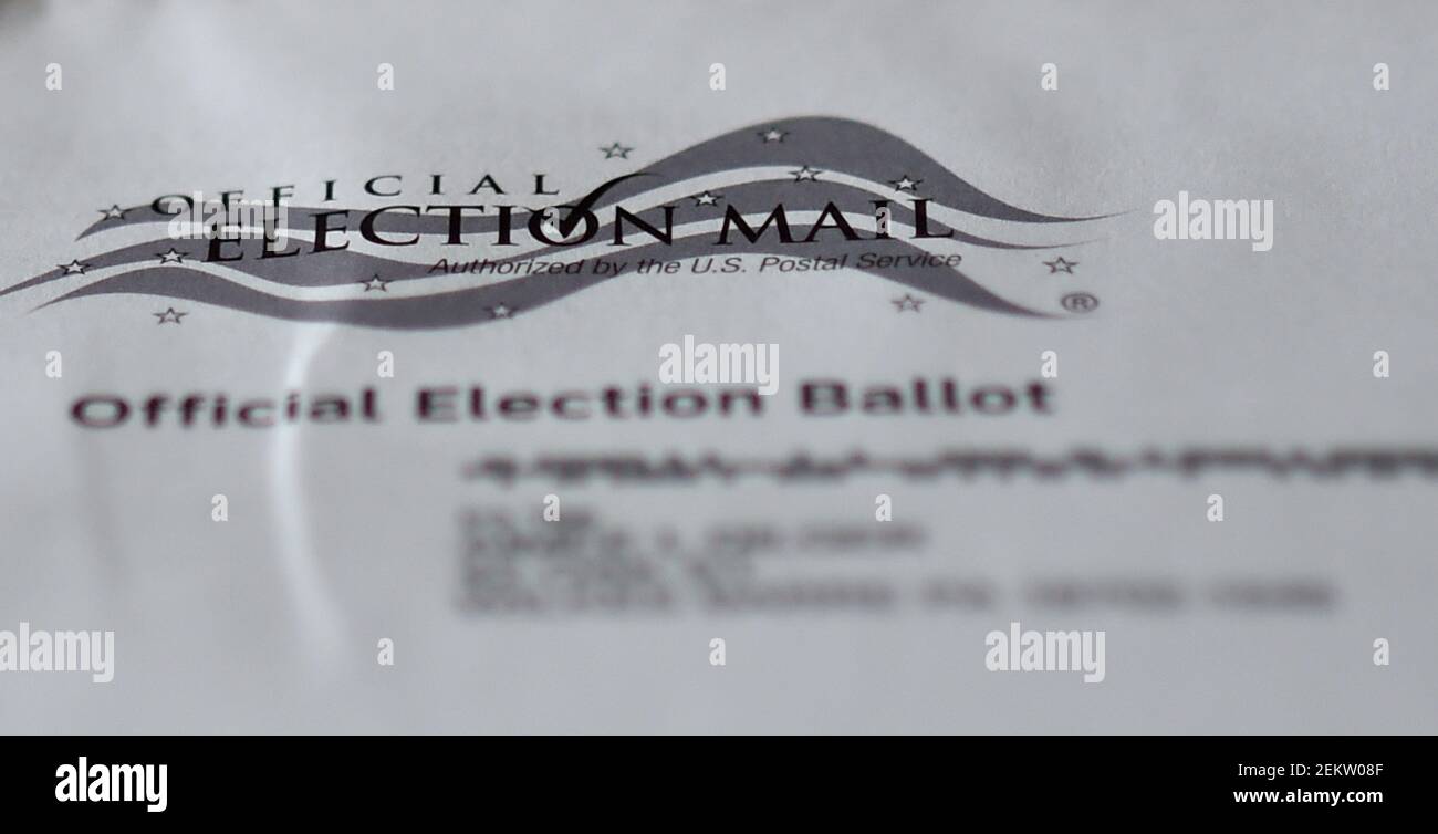 A view of an official Mailin ballot for the 2020 general election