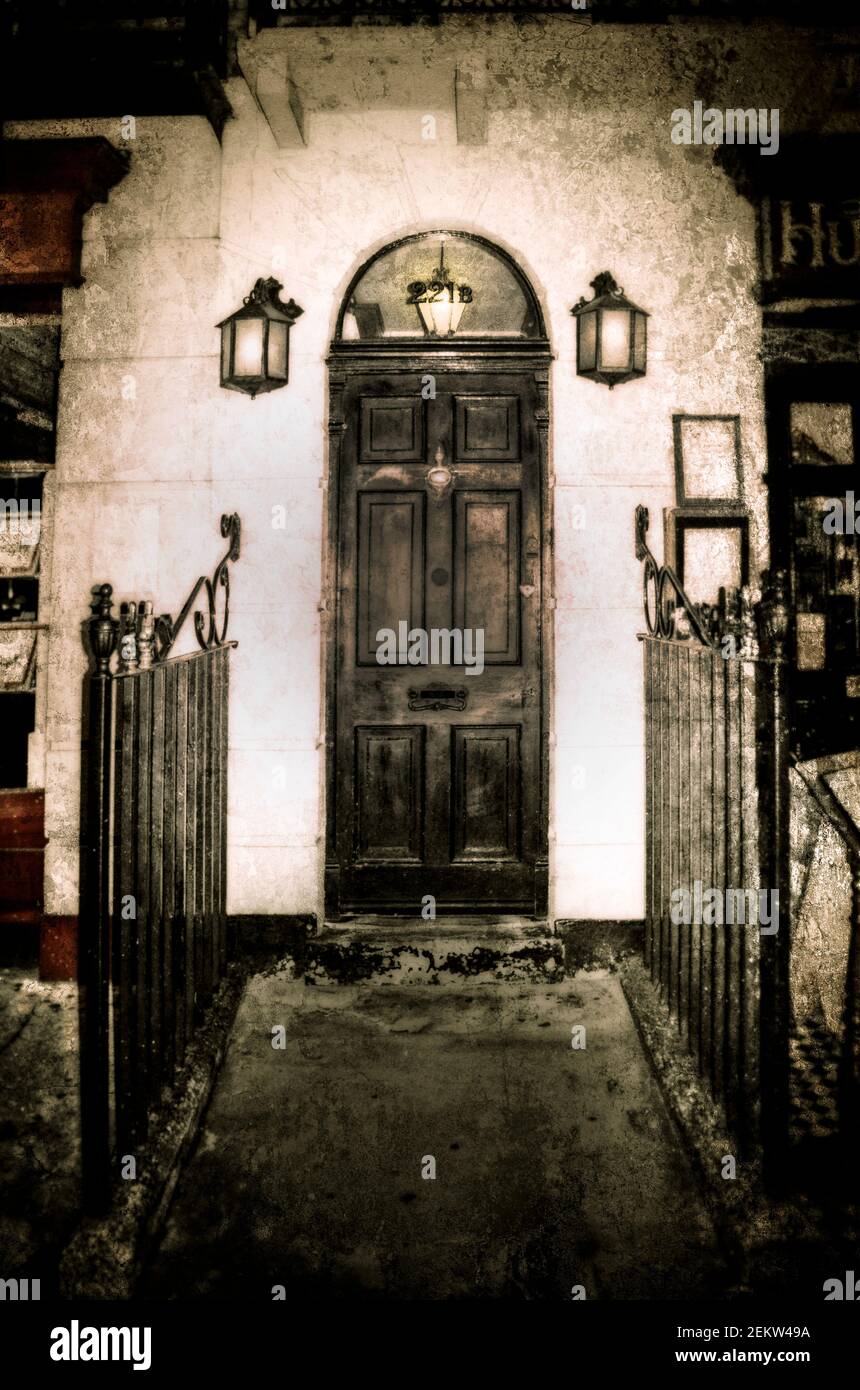 Baker Street 221B in London, the address of Sherlock Holmes , a