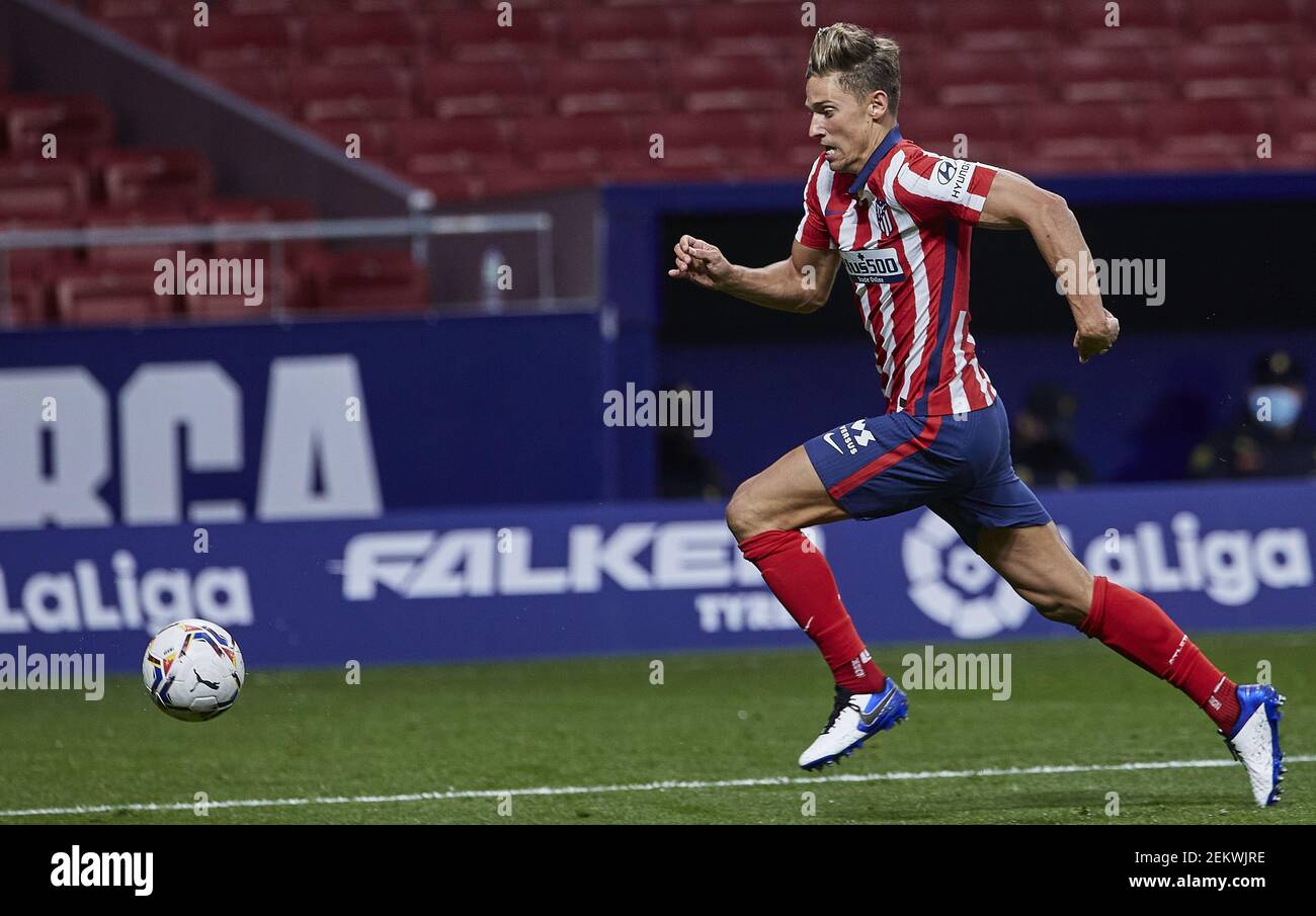 Marcos Llorente of Atletico de Madrid during the La Liga match between  Atletico de Madrid and Real Betis played at Wanda Metropolitano Stadium on  October 24, 2020 in Madrid, Spain. (Photo by