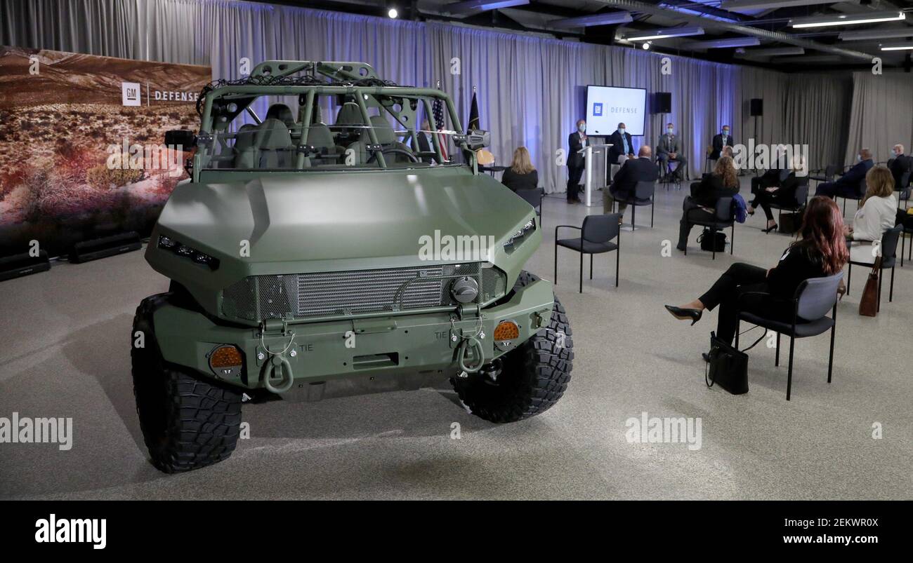 A Front View Of The General Motors Defense New Infantry Support Vehicle Isv Shown Off During A Press Conference At The Gm Milford Proving Grounds In Milford Michigan On Ocobert 27 2020