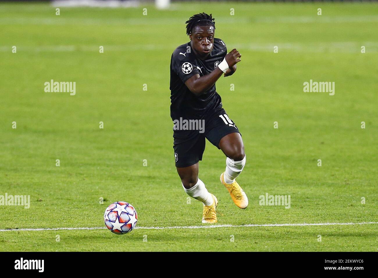 Jeremy Doku of Rennes during the Champions League match, Group E ...
