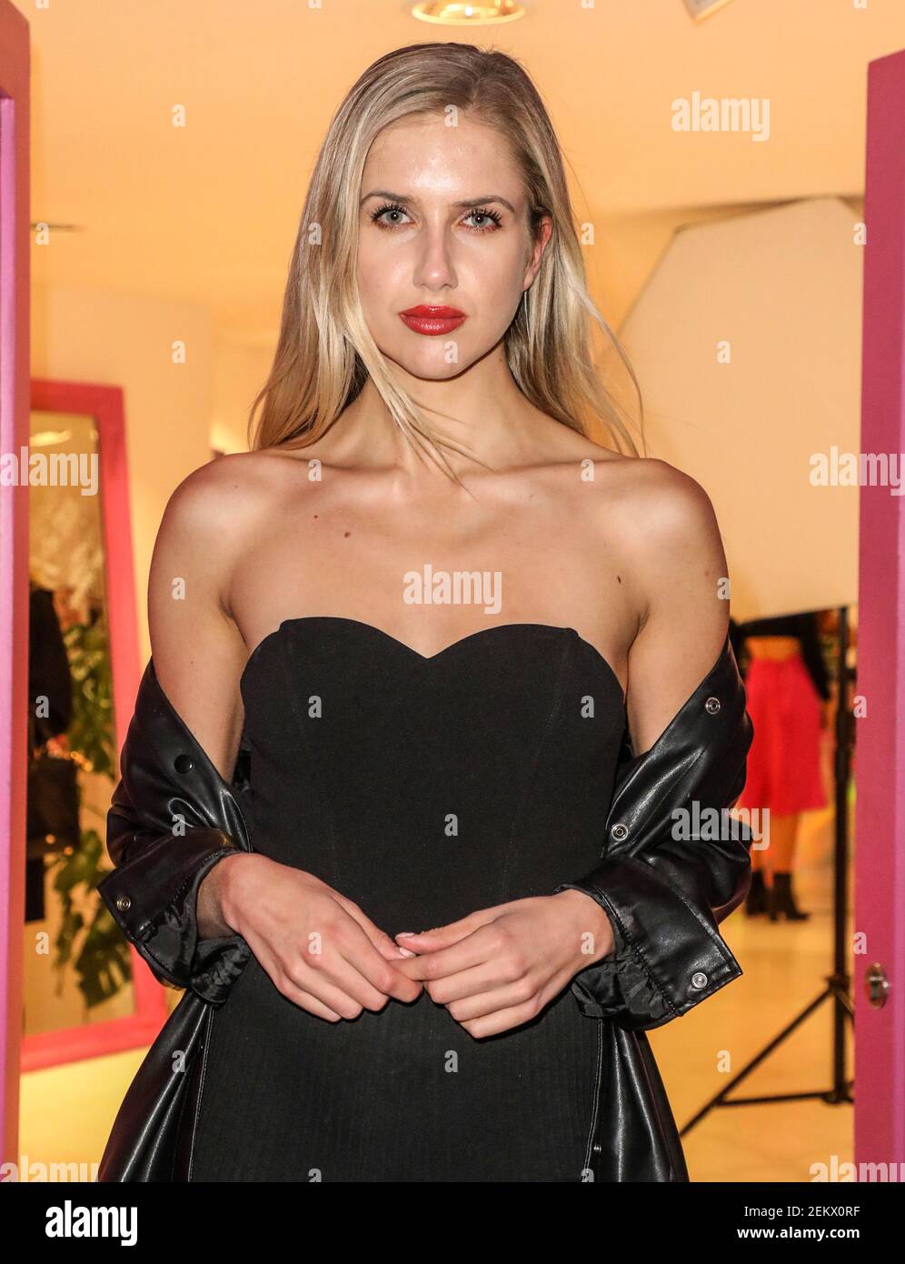 Georgia Meacham attends a private view of Sophie Tea Art: Send More Nudes  Show in London. (Photo by Brett Cove  SOPA ImagesSipa USA Stock Photo -  Alamy