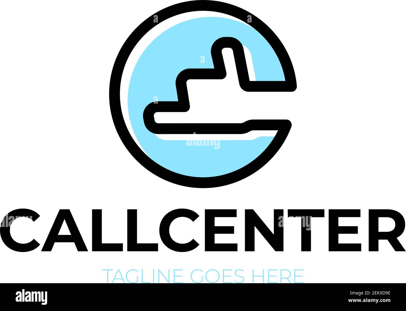 call center letter c logo. Letter c with hand phone sing logotype ...