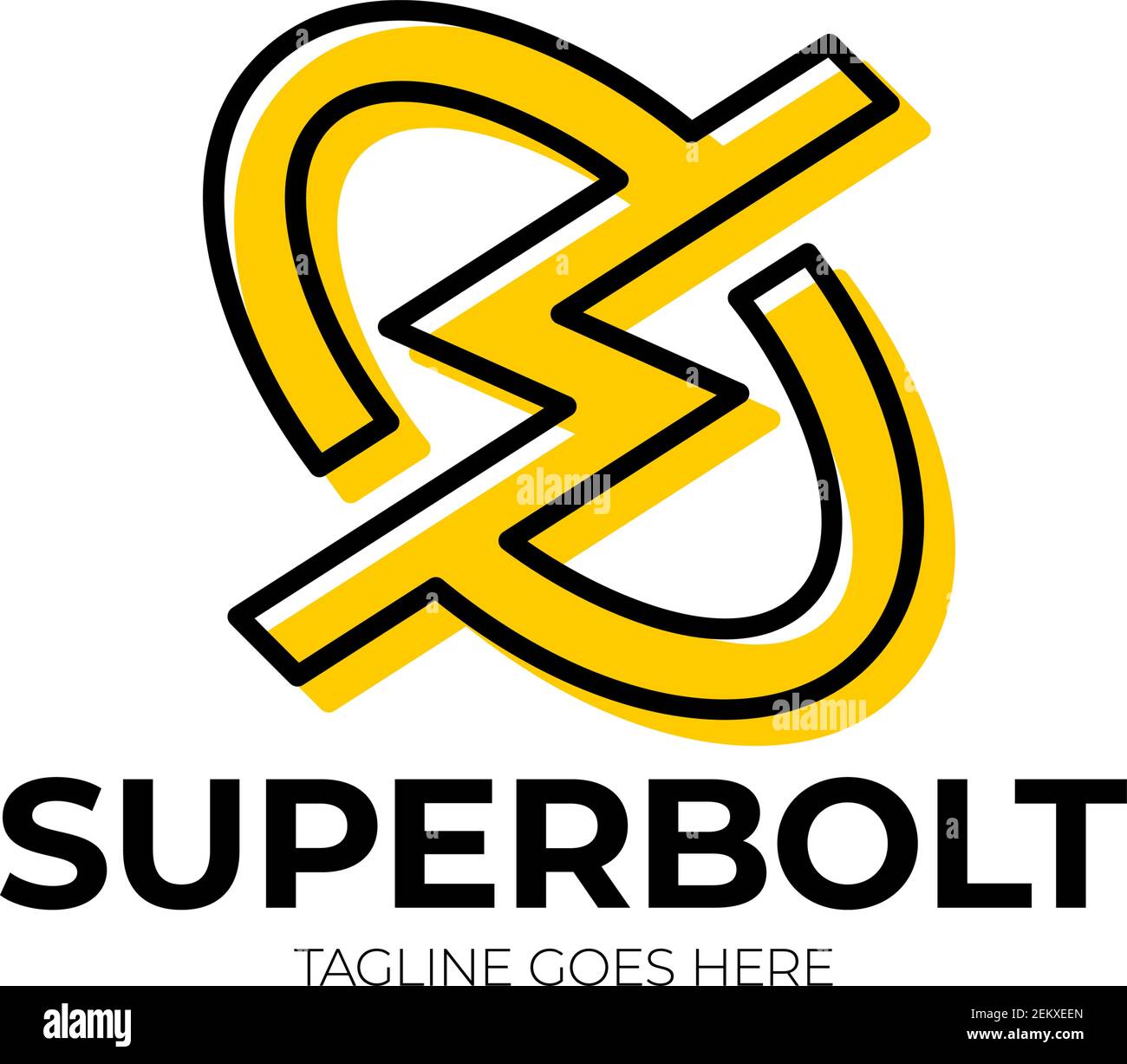 Initial Letter S with Thunder Logo Design. Circle Bolt Logo - Letter S ...