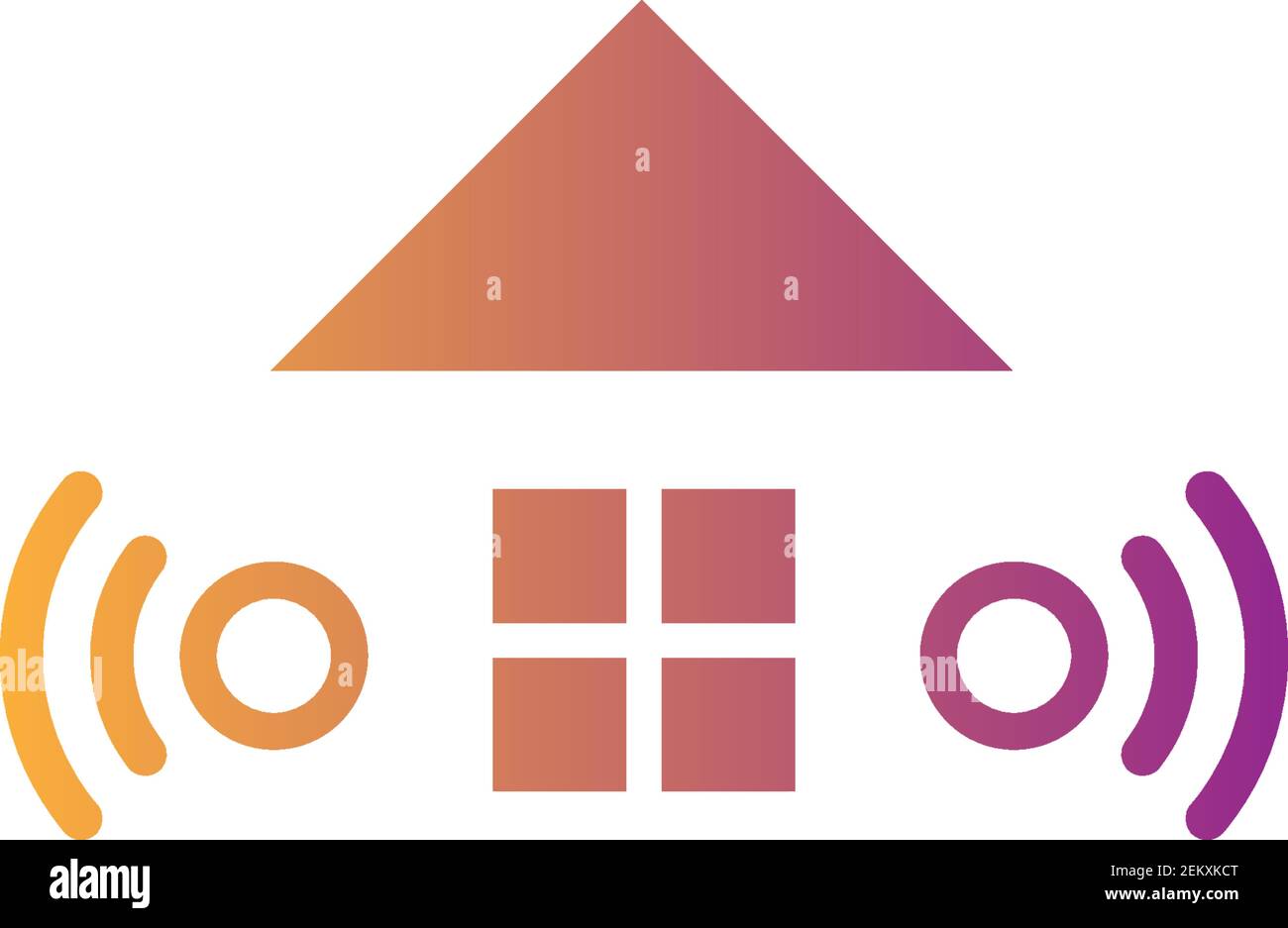 Smart Home logo icon design concept illustration Stock Vector
