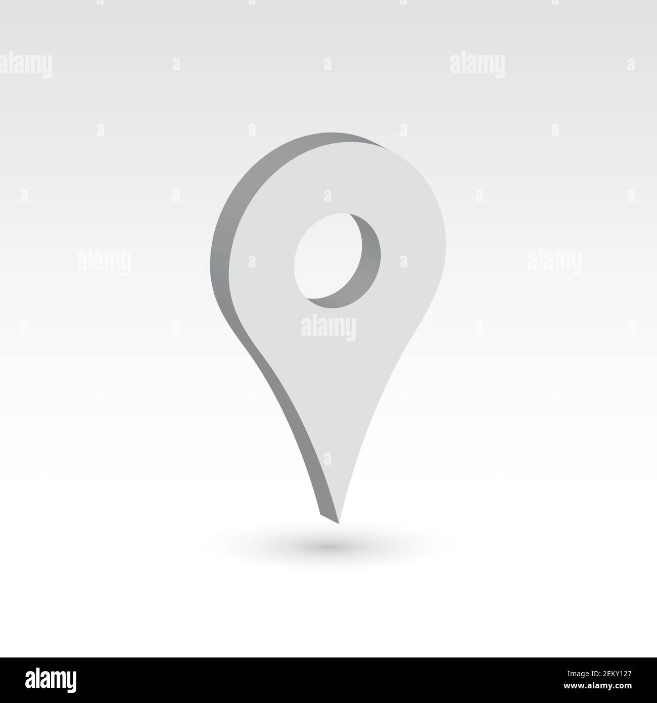 Map pointer - 3D vector object Stock Vector