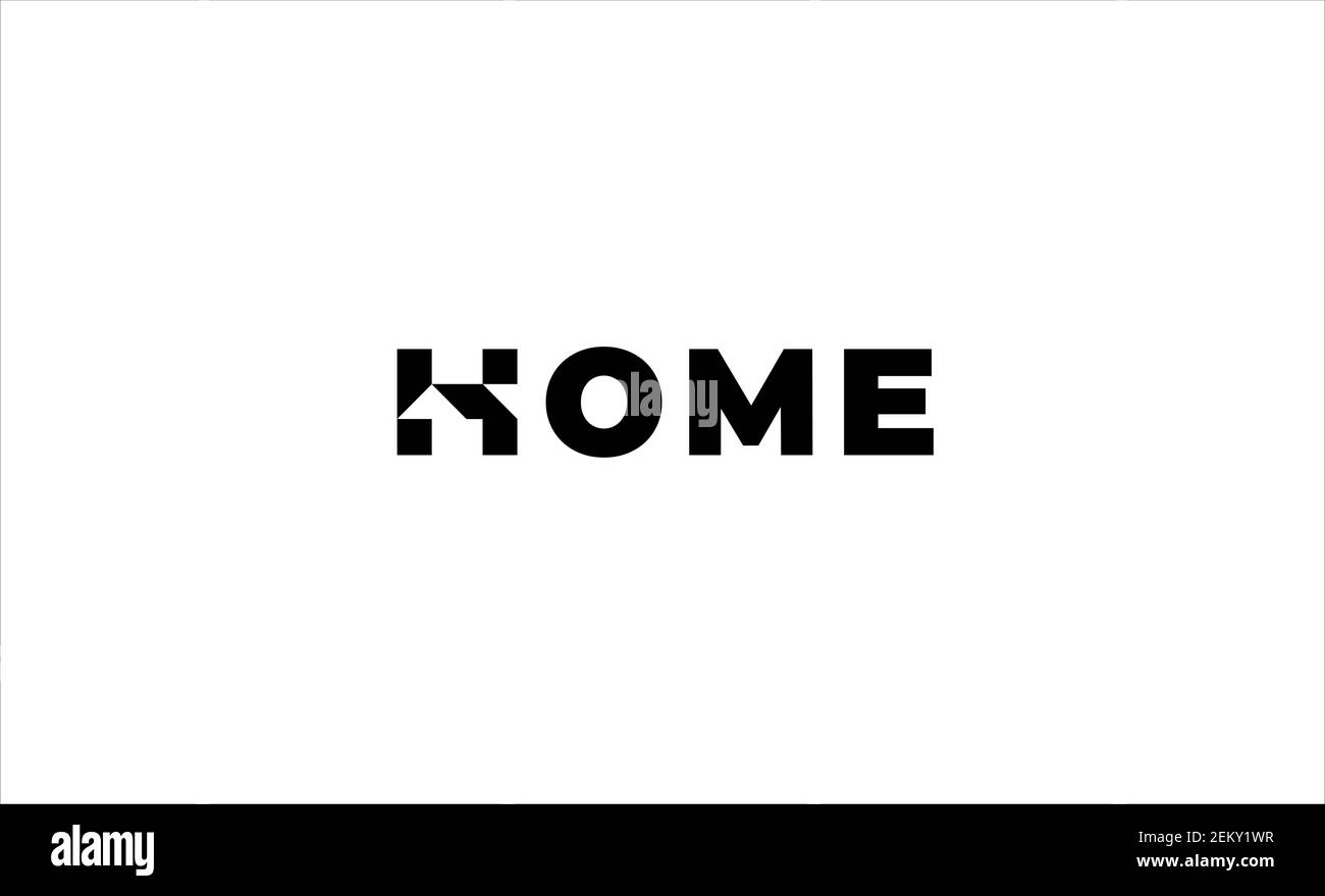 Home logo type vector design illustration Stock Photo
