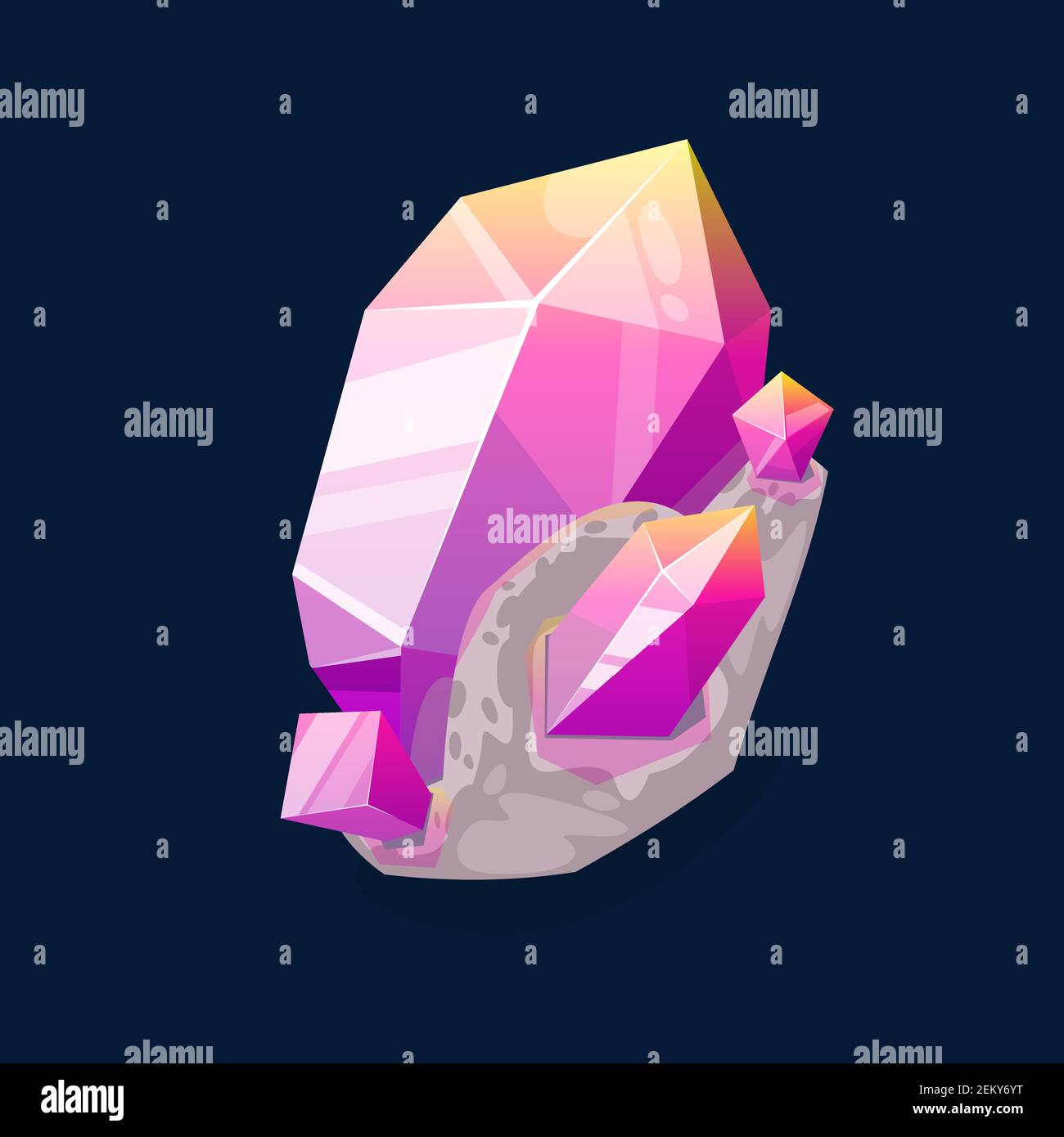 Crystal gemstone object natural Stock Vector Images - Alamy
