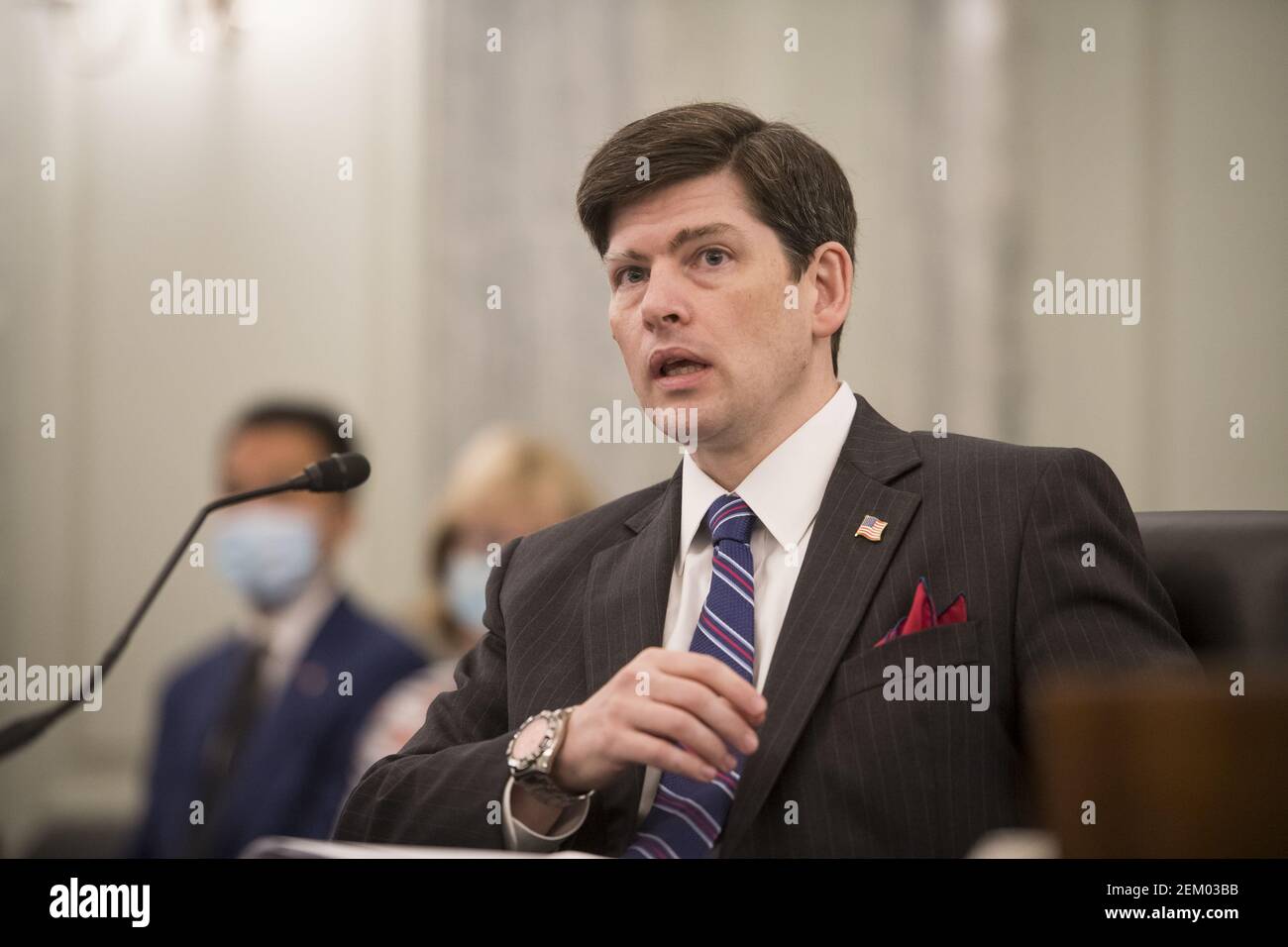 Nathan A. Simington appears during a Senate Commerce, Science, and ...
