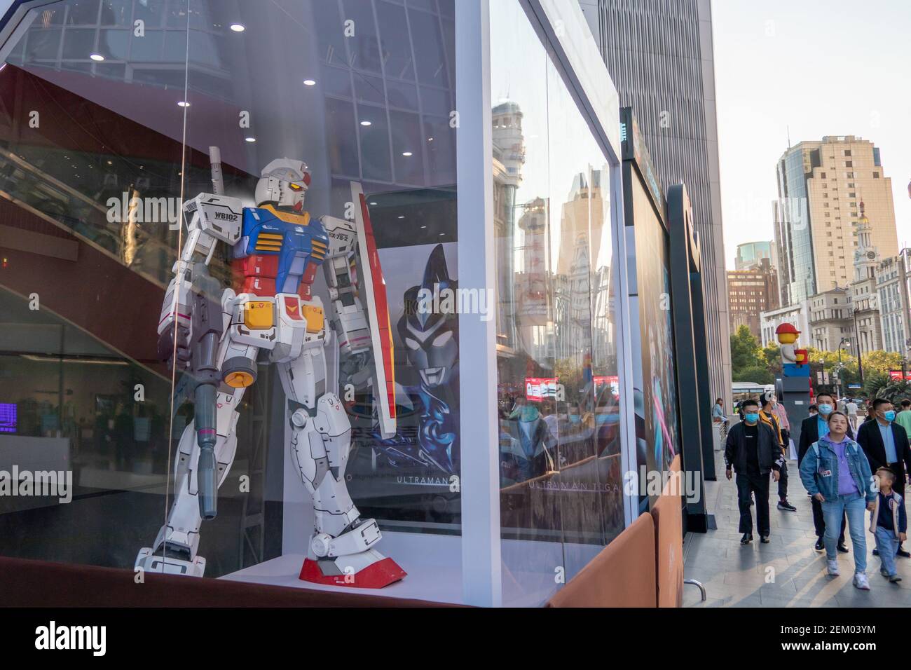 Bandai official pop-up store opens, displaying a variety of action ...